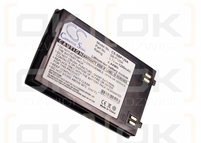 Samsung SC-MM10S / SB-P120A 1200mAh Li-ion 3.7V (Cameron Sino)