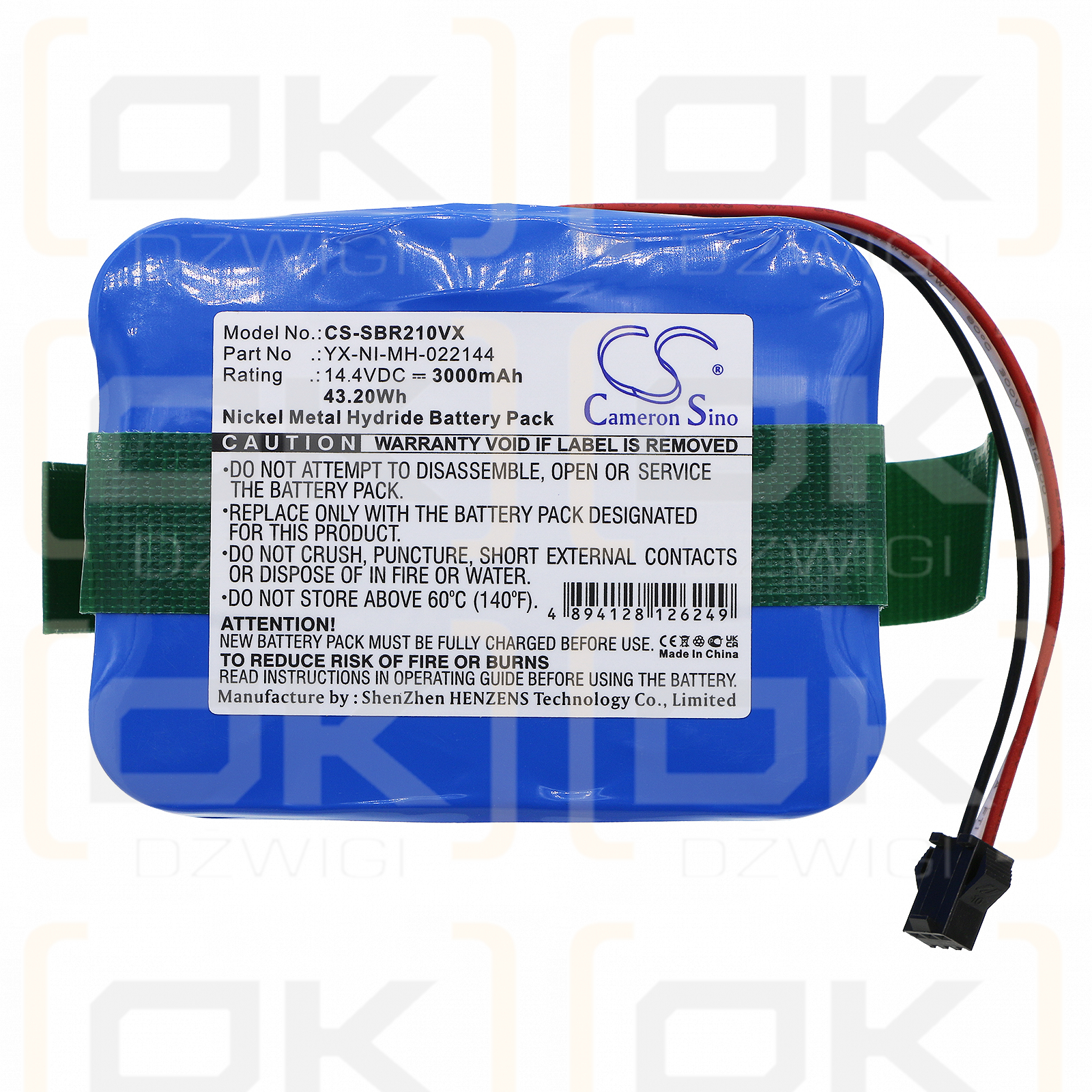 Samba / YX-NI-MH-022144 3000mAh Ni-MH 14.4V (Cameron Sino)