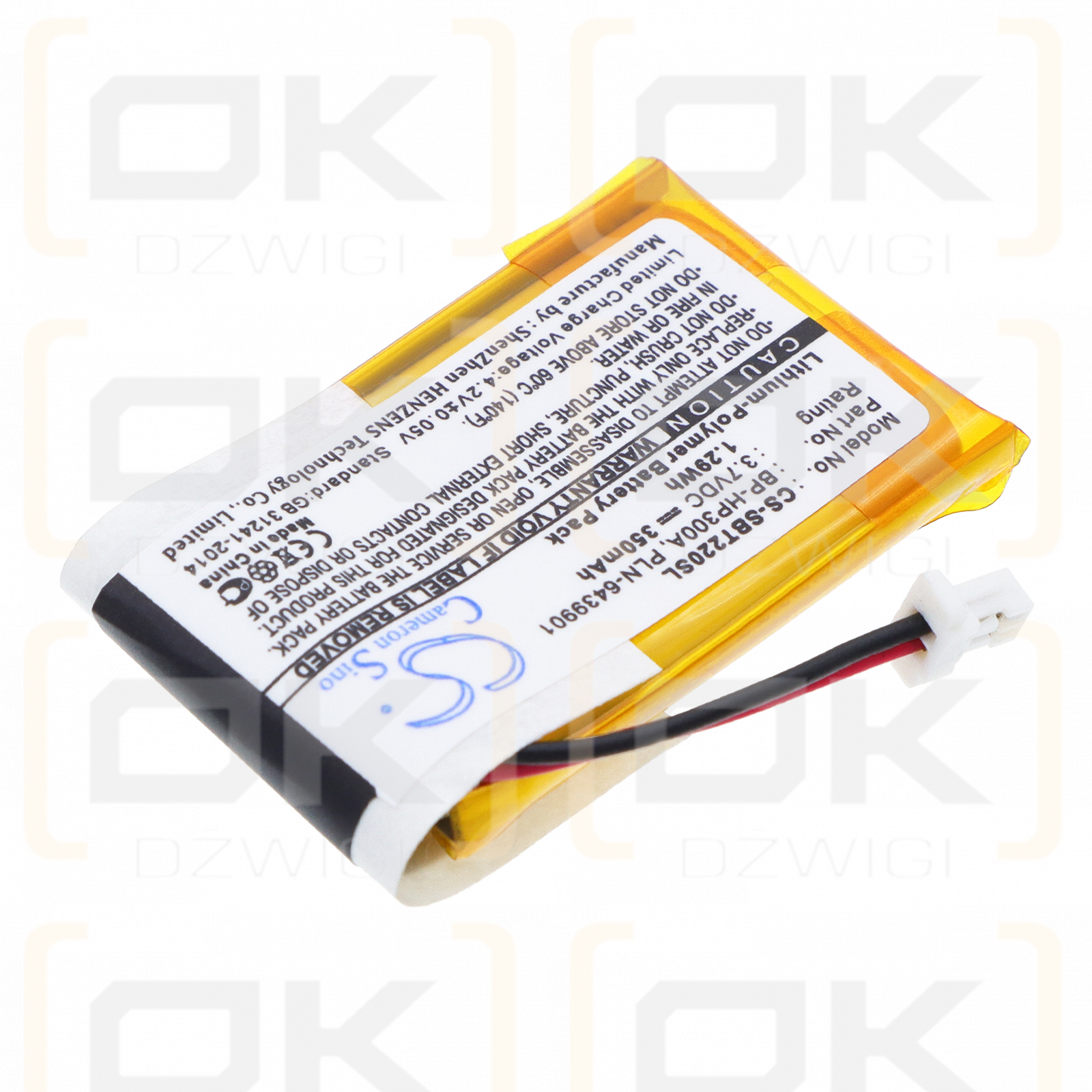 Sony BT-22 / 65358-01 350 мАч литий-полимерный 3,7 В (Cameron Sino)