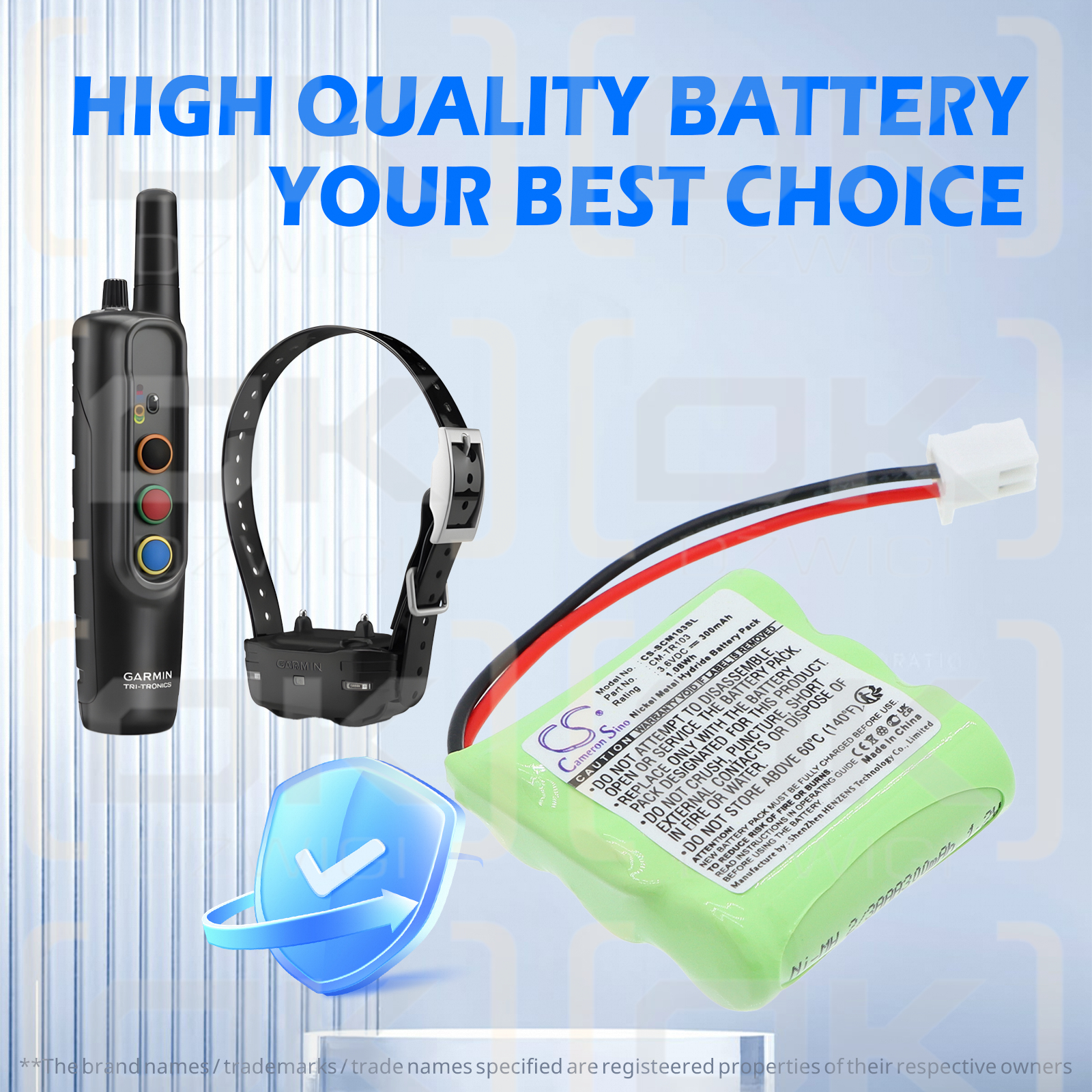 Tri-Tronics Flyway FPB9595 / CM-TR103 300 mAh Ni-MH 3,6 V (Cameron Sino)