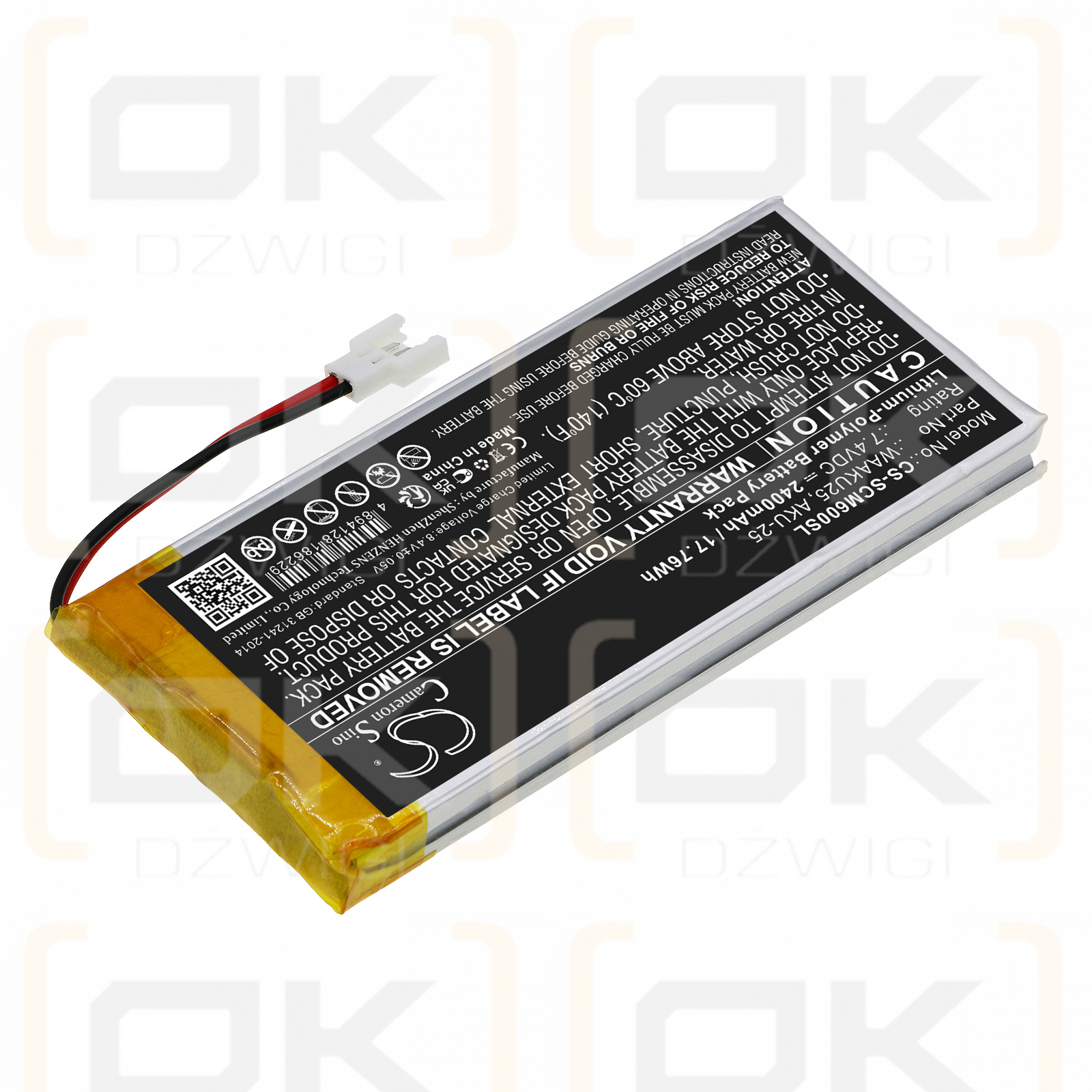 SONEL / WAAKU25 2400mAh Li-Polymer 7.4V (Cameron Sino)