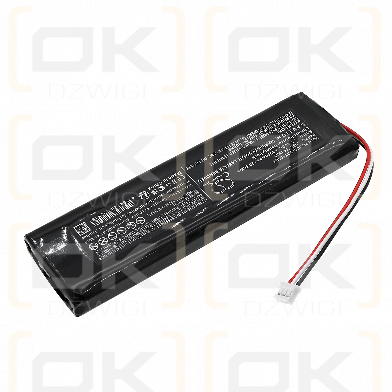 Sencor SLT1055 / GSP6435C5 3900mAh Li-Polymer 7.4V (Cameron Sino)