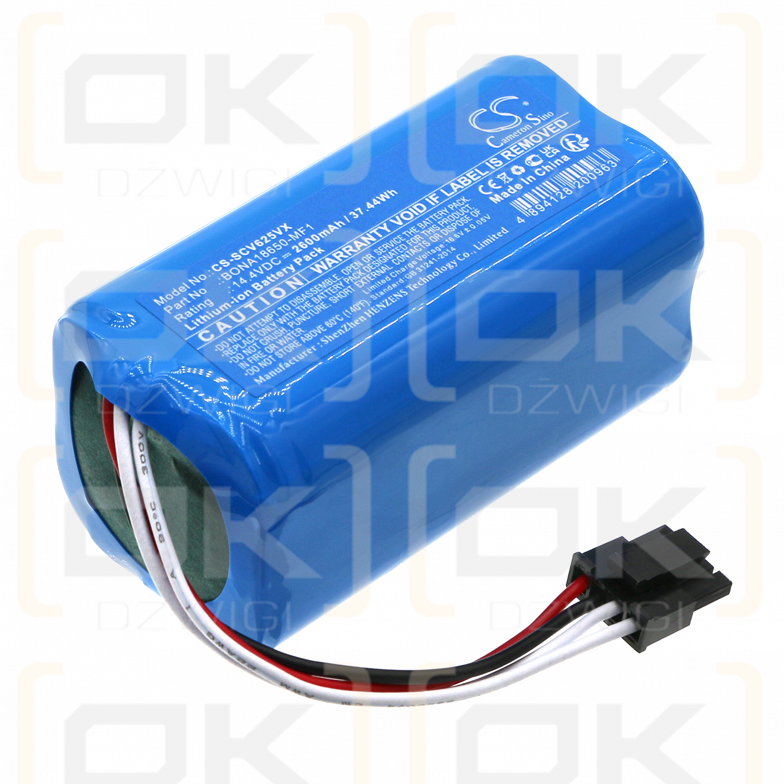 Sencor SRV6250 / BONA18650-MF1 2600mAh Li-ion 14.4V (Cameron Sino)