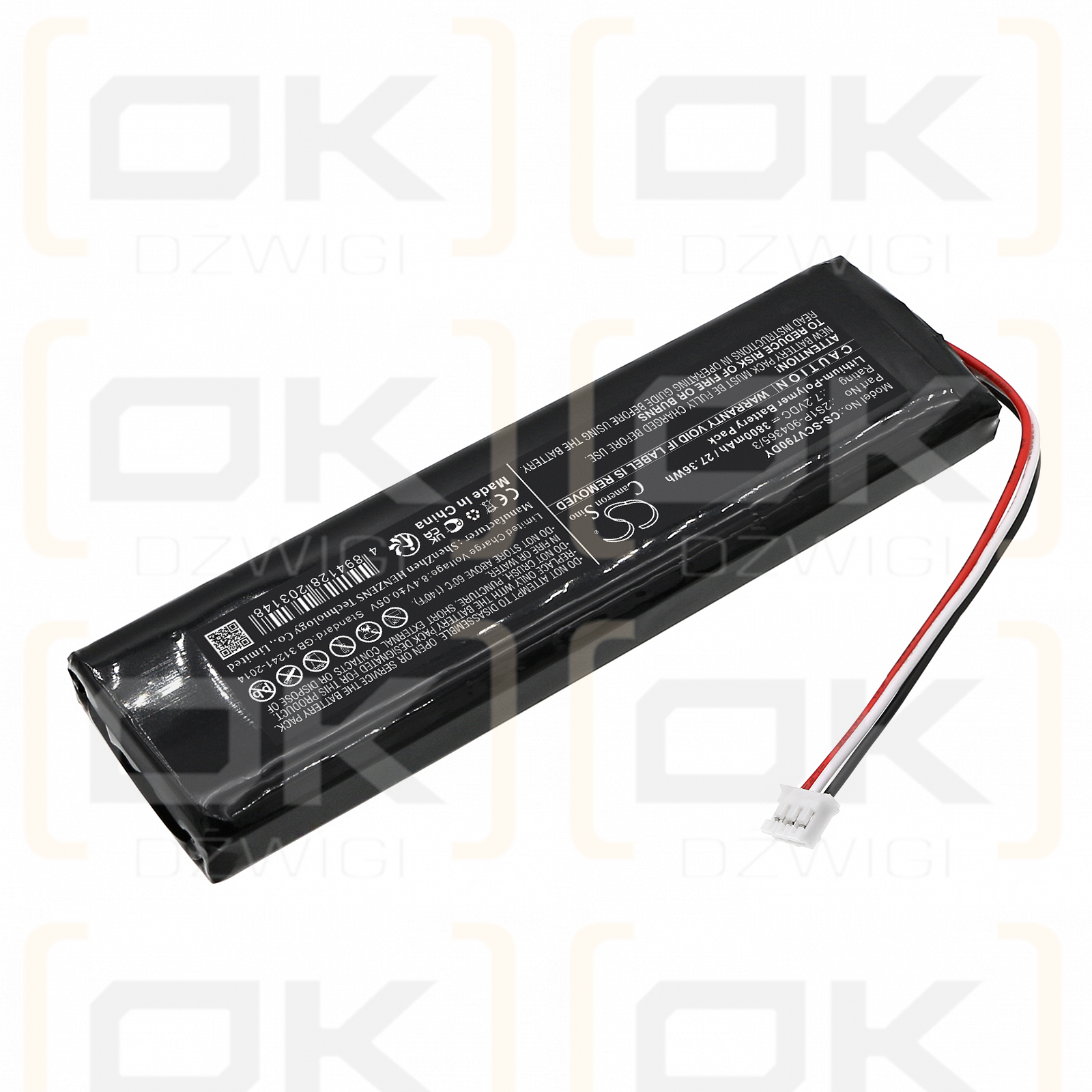 Sencor SPV-7903T / 2S1P-904365/3 3800 mAh Li-Polymer 7,2 V (Cameron Sino)