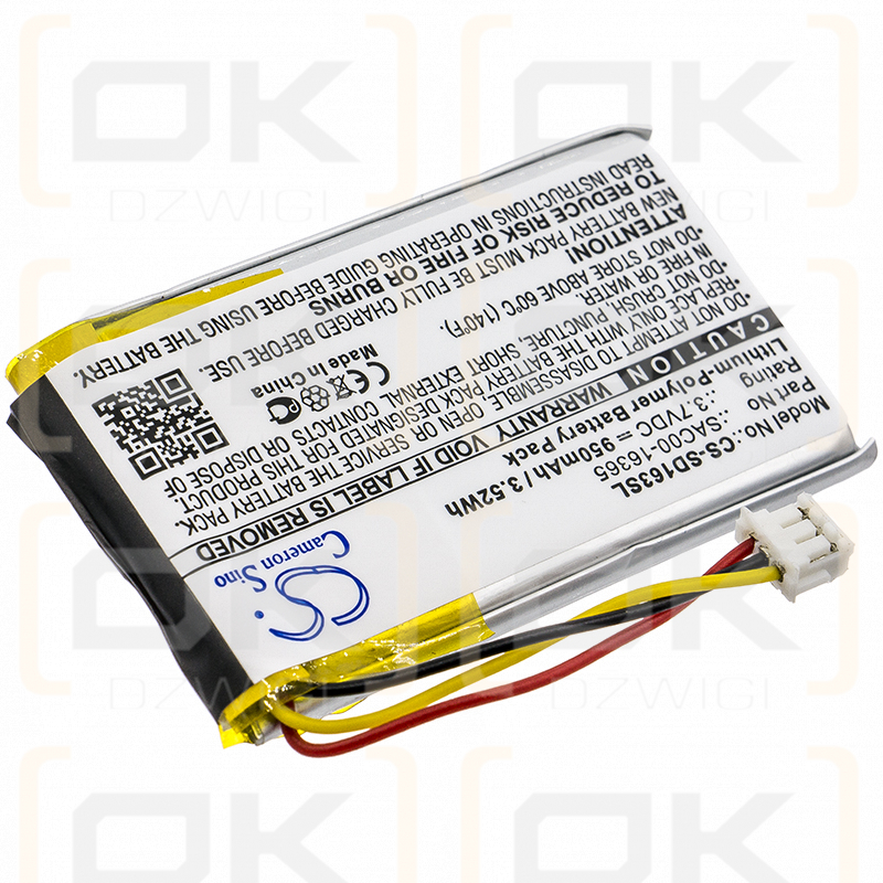 SportDog DF-CTR / SAC00-16365 950mAh Li-Polímero 3.7V (Cameron Sino)