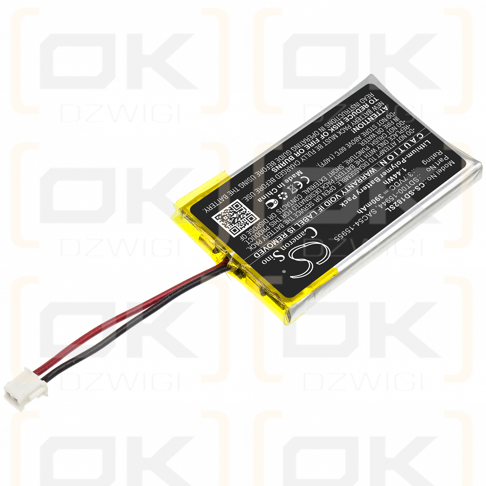 SportDog SD-3225 / SDT00-15944 390 mAh Li-Polymer 3,7 V (Cameron Sino)