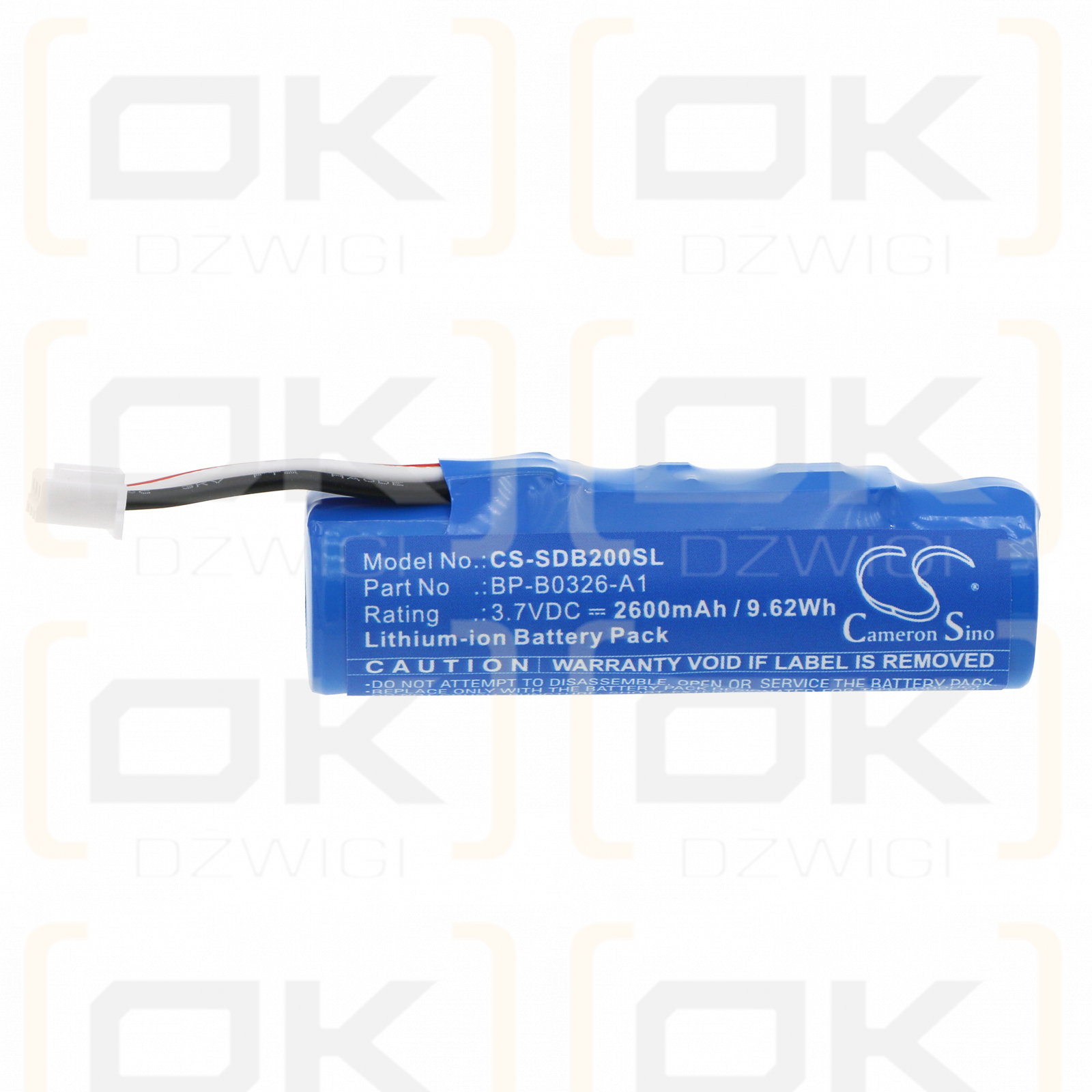 Seiko MP-B20 / IS496 2600mAh Li-ion 3.7V (Cameron Sino)