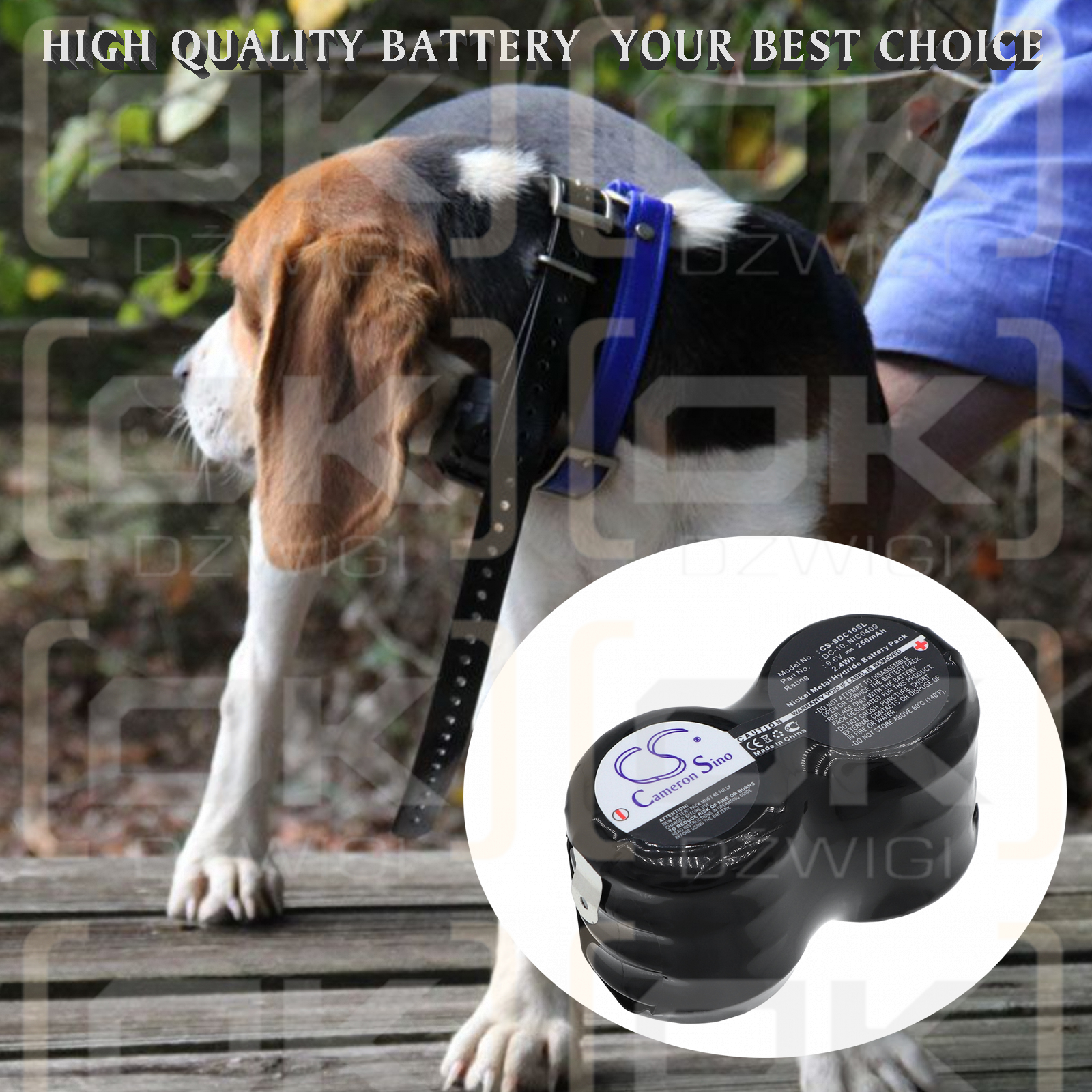 Tri-Tronics DT700/DC-10 250 mAh Ni-MH 9,6 V (Cameron Sino)