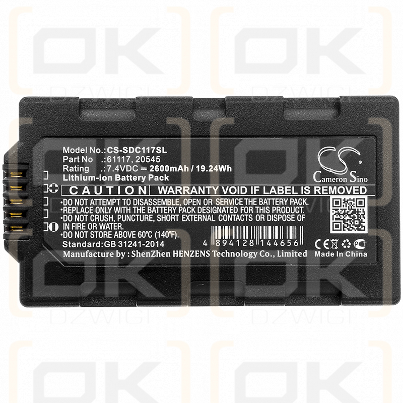 Sokkia Topcon Tesla / 61117 2600mAh Li-ion 7.4V (Cameron Sino)