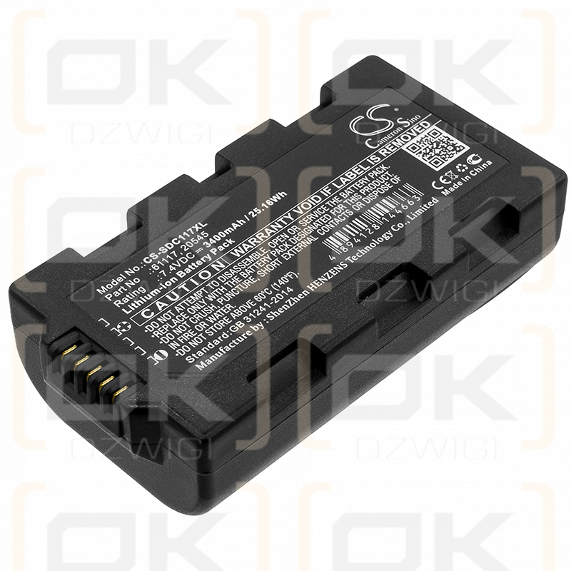 Sokkia Topcon Tesla / 61117 3400mAh Li-ion 7.4V (Cameron Sino)