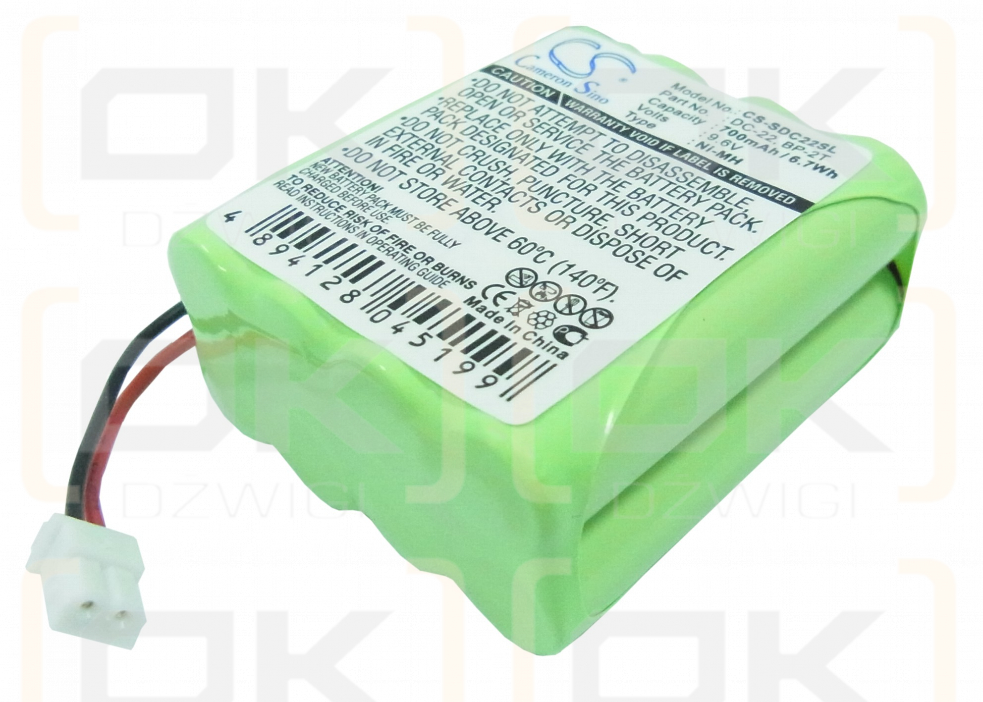 SportDog Sender 2002NCP / DC-22 700mAh Ni-MH 9,6V (Cameron Sino)