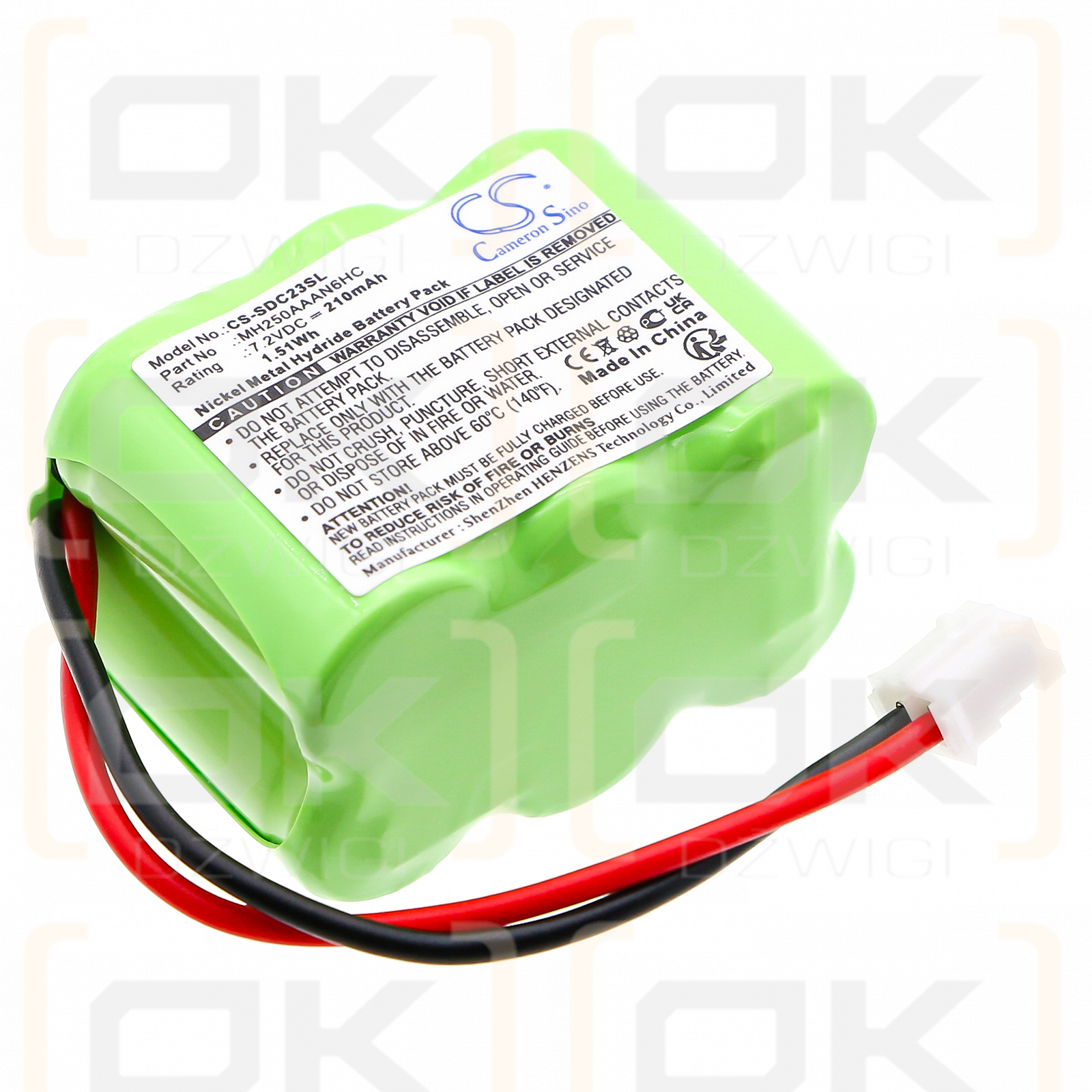 KINETIC MH250AAAN6HC / MH250AAAN6HC 210 мАч Ni-MH 7,2 В (Cameron Sino)