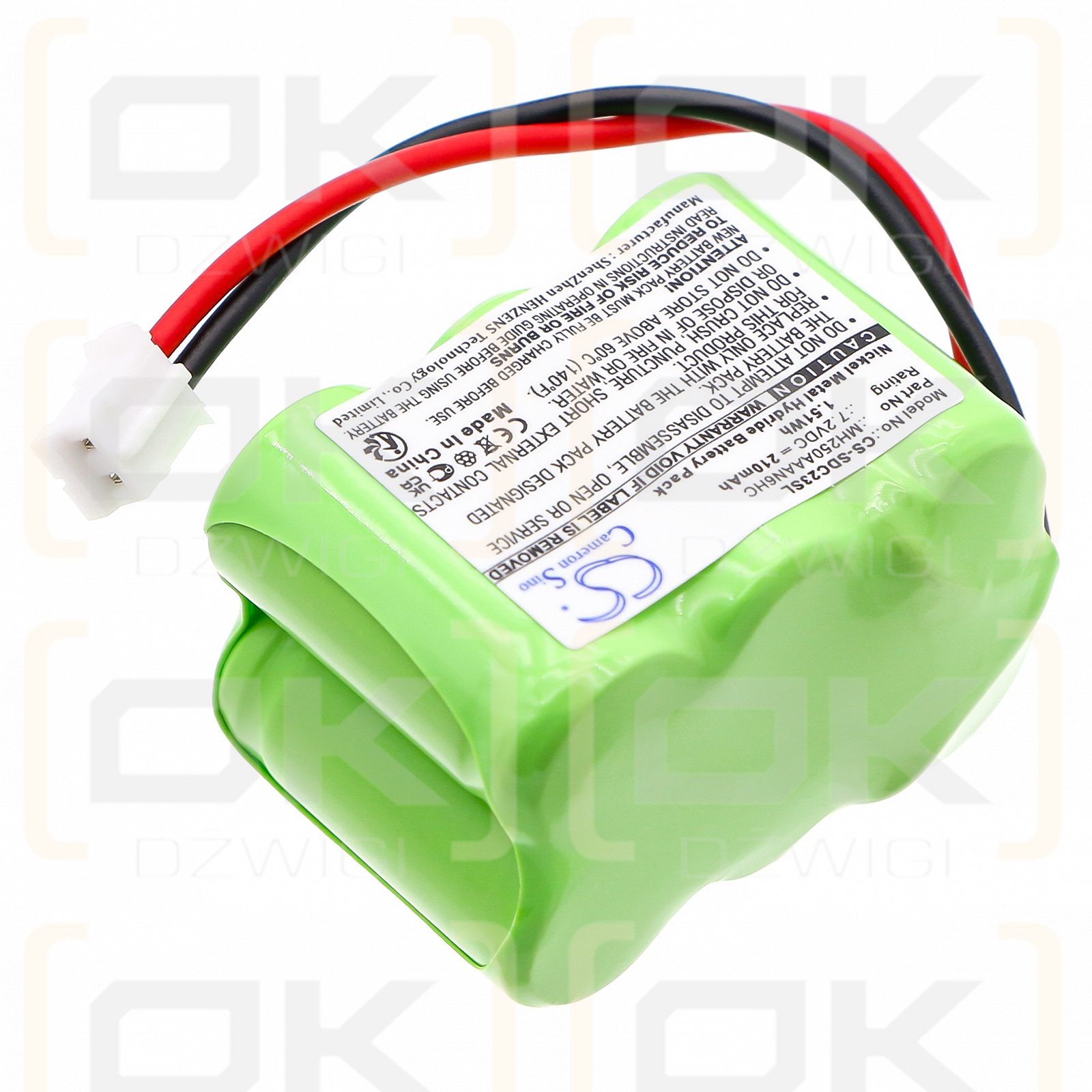 KINETIC MH250AAAN6HC / MH250AAAN6HC 210 мАч Ni-MH 7,2 В (Cameron Sino)