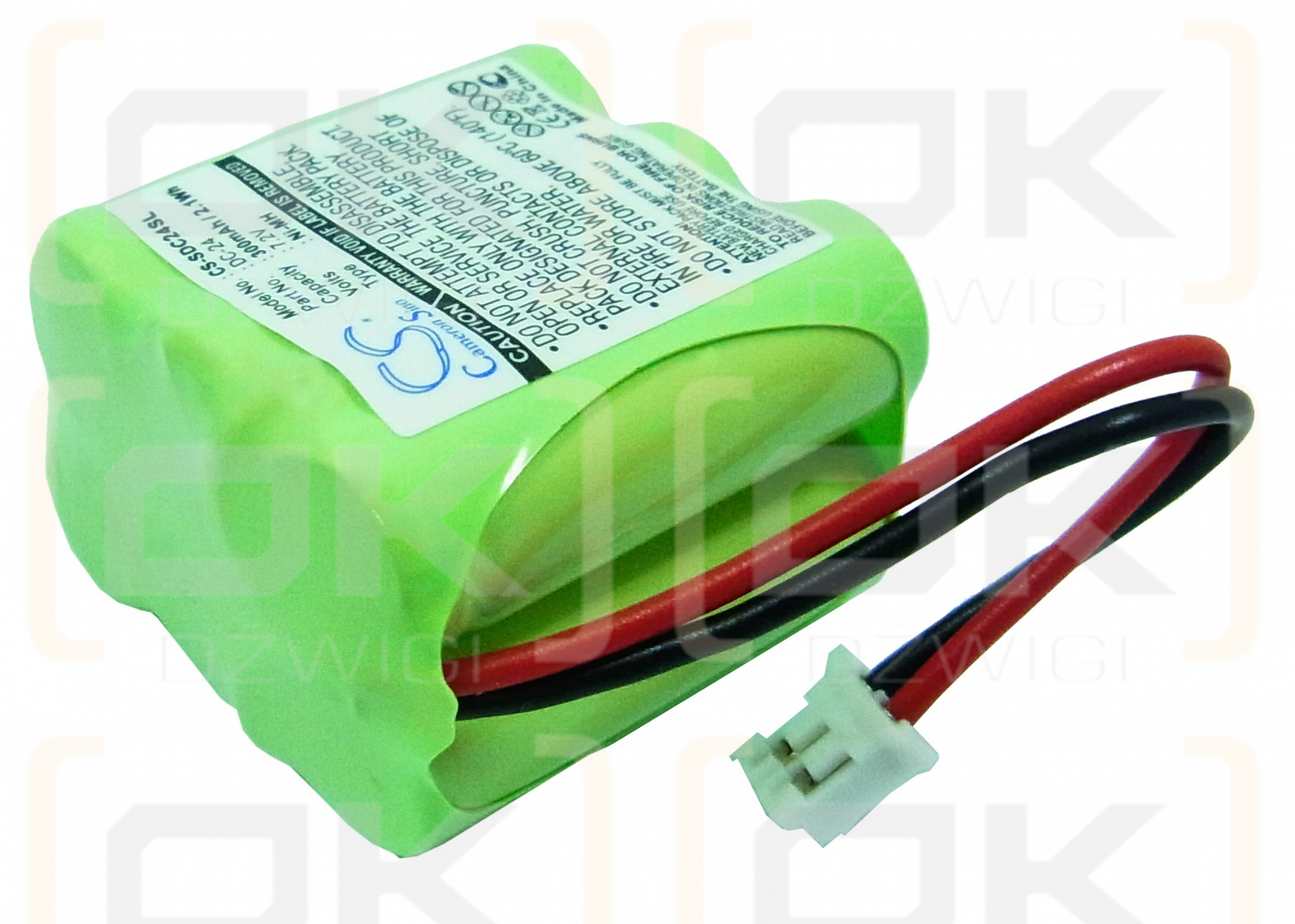 KINETIC MH330AAAK6HC / MH330AAAK6HC 300mAh Ni-MH 7.2V (Cameron Sino)