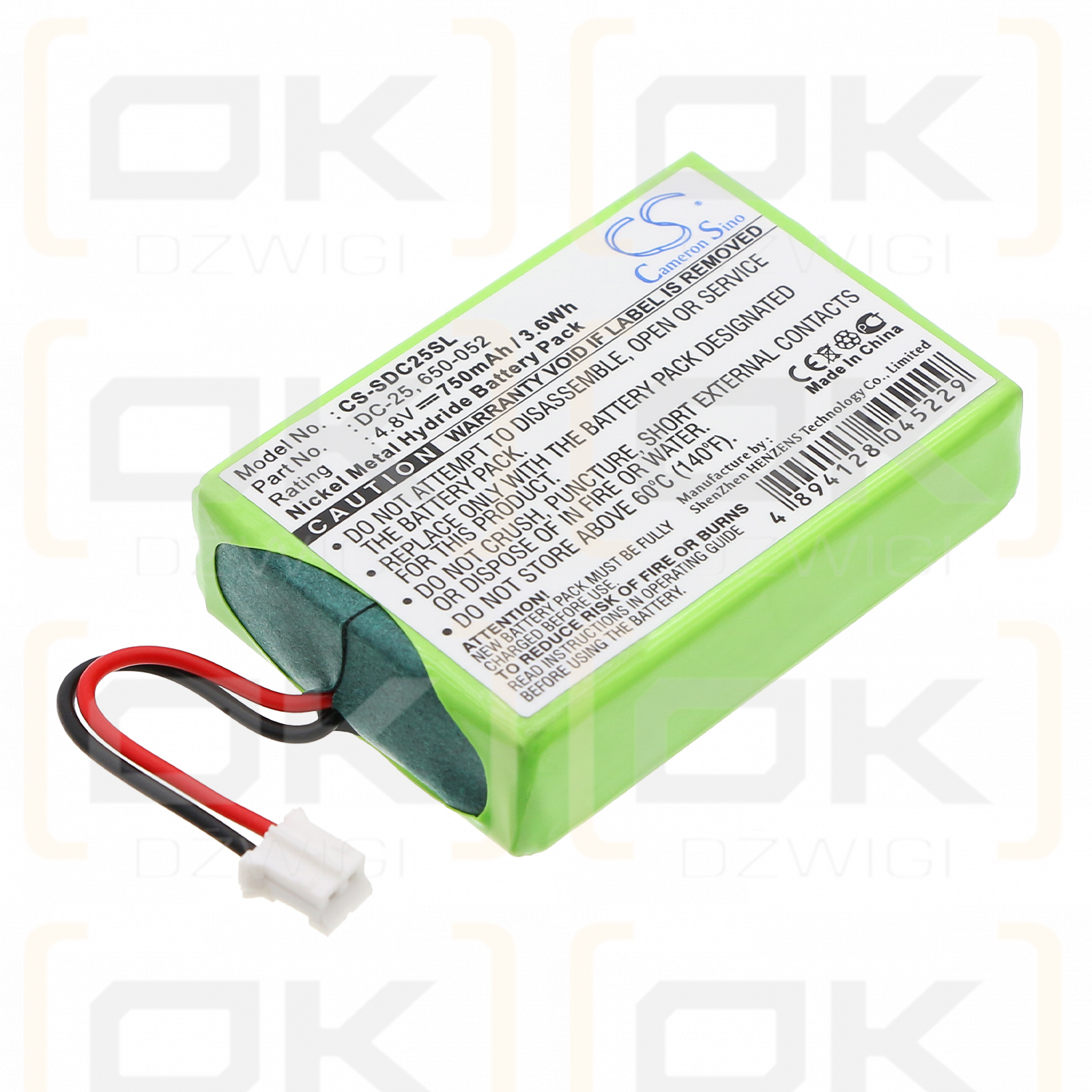 KINETIC MH750PF64HC / MH750PF64HC 750 мАч Ni-MH 4,8 В (Cameron Sino)