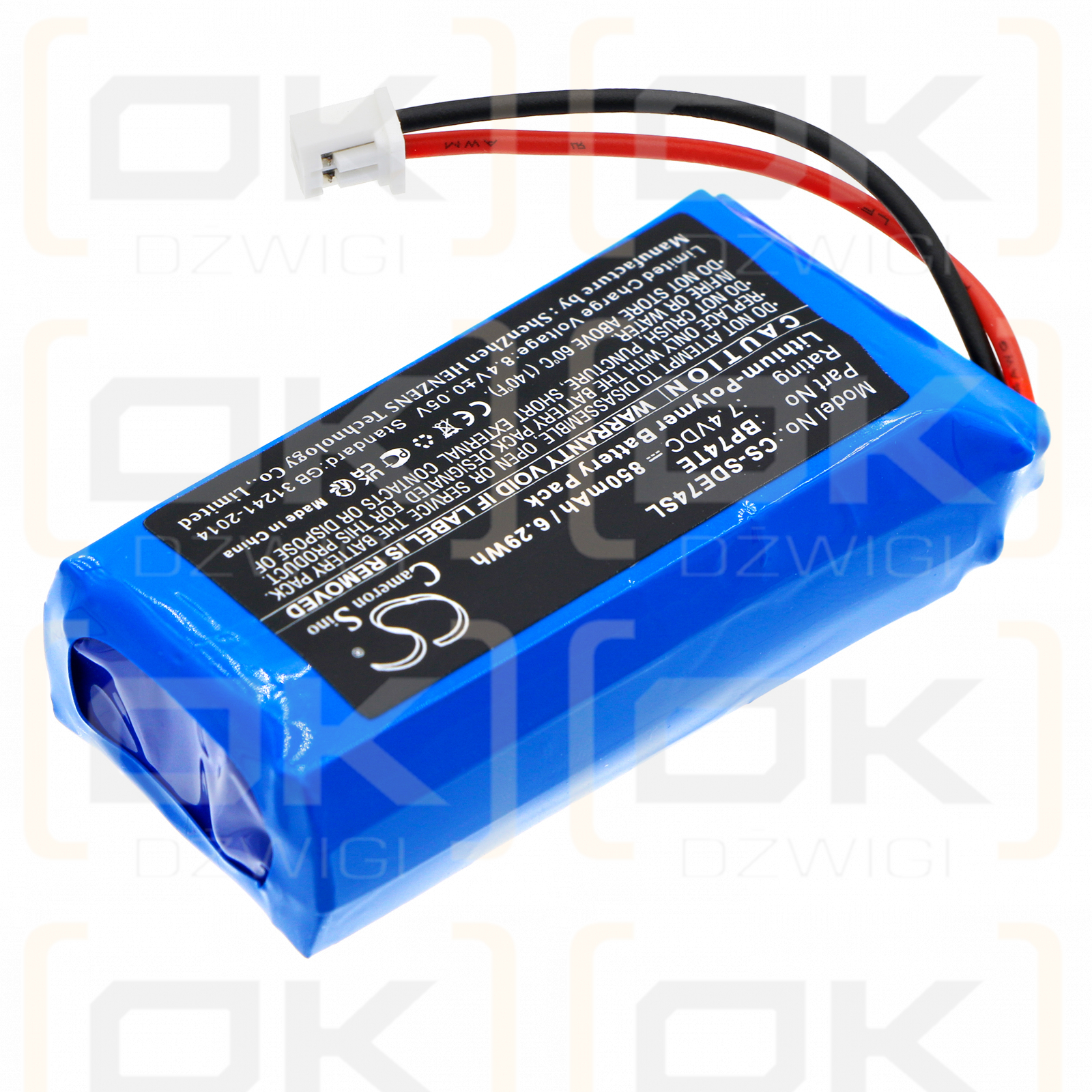 Transmisor Dogtra Edge RT / BP74TE 850mAh Li-Polymer 7.4V (Cameron Sino)