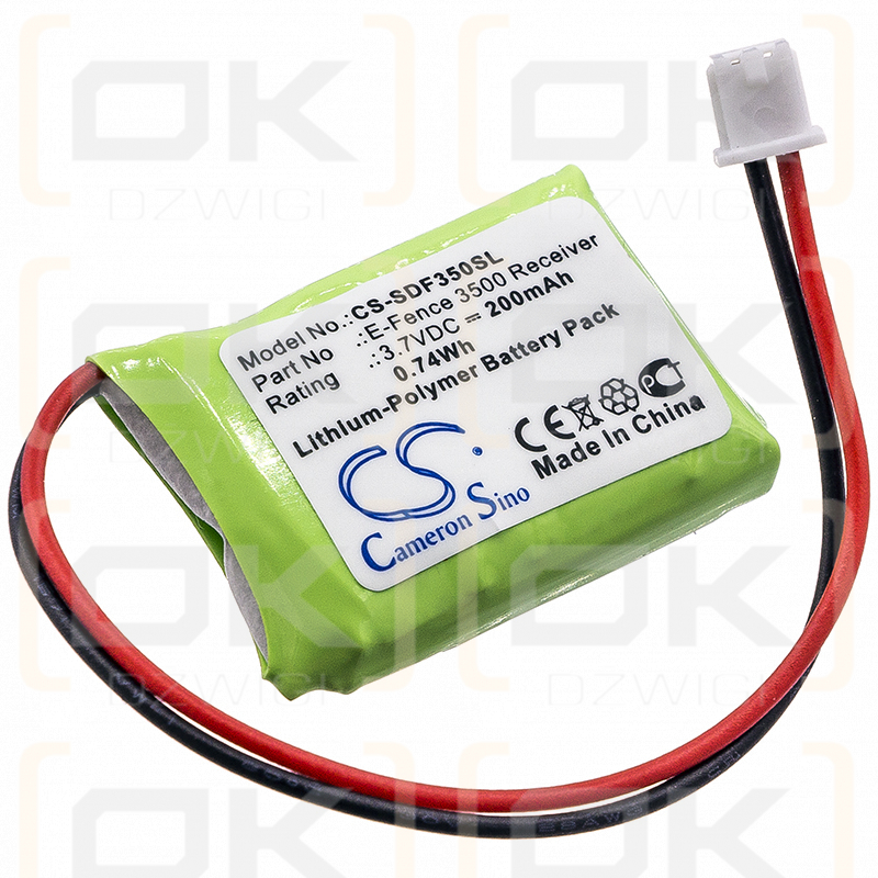 Dogtra YS-300 Bark Collar 200mAh Li-Polymer 3.7V (Cameron Sino)