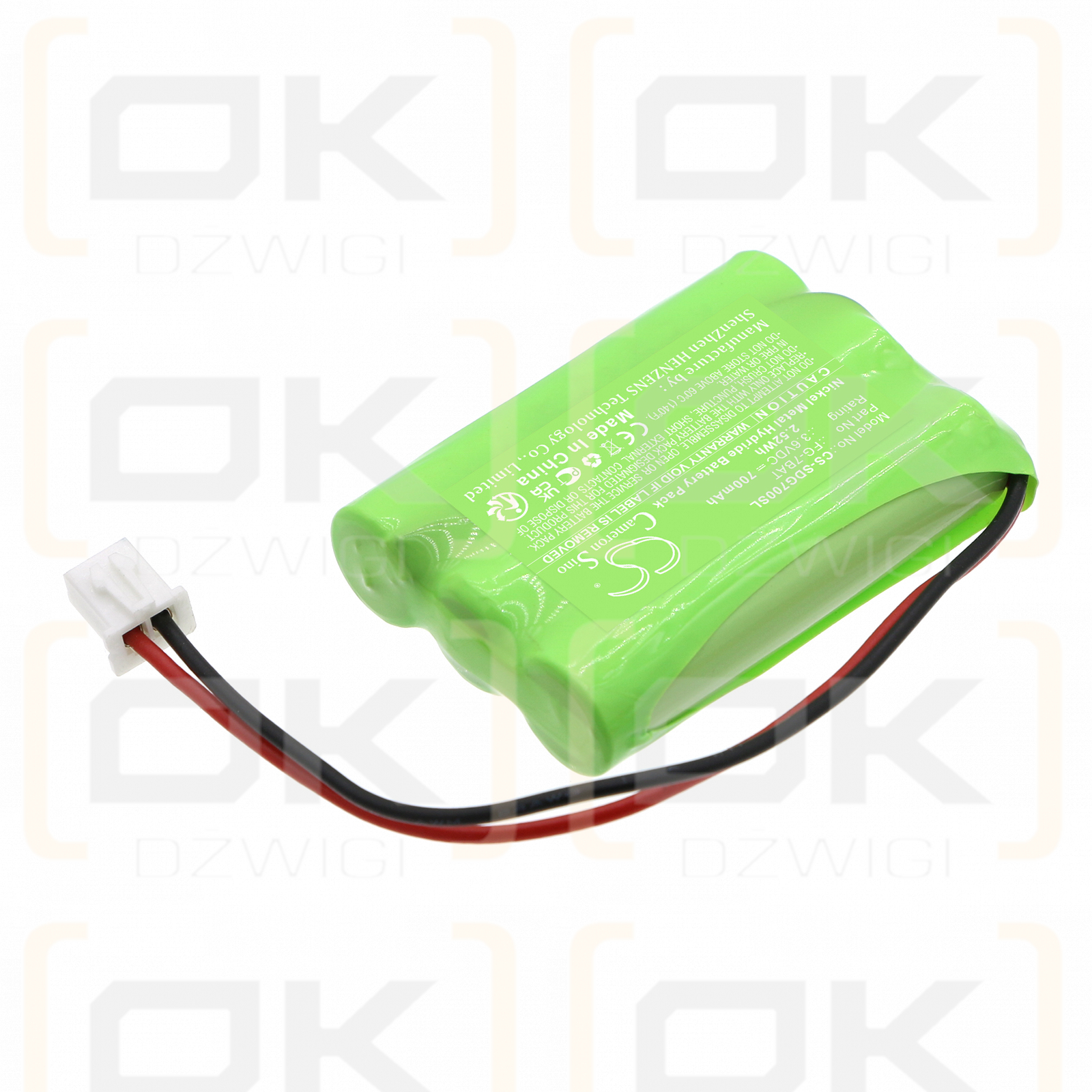 Shimpo FG-7000T / FG-7BAT 700mAh Ni-MH 3.6V (Cameron Sino)