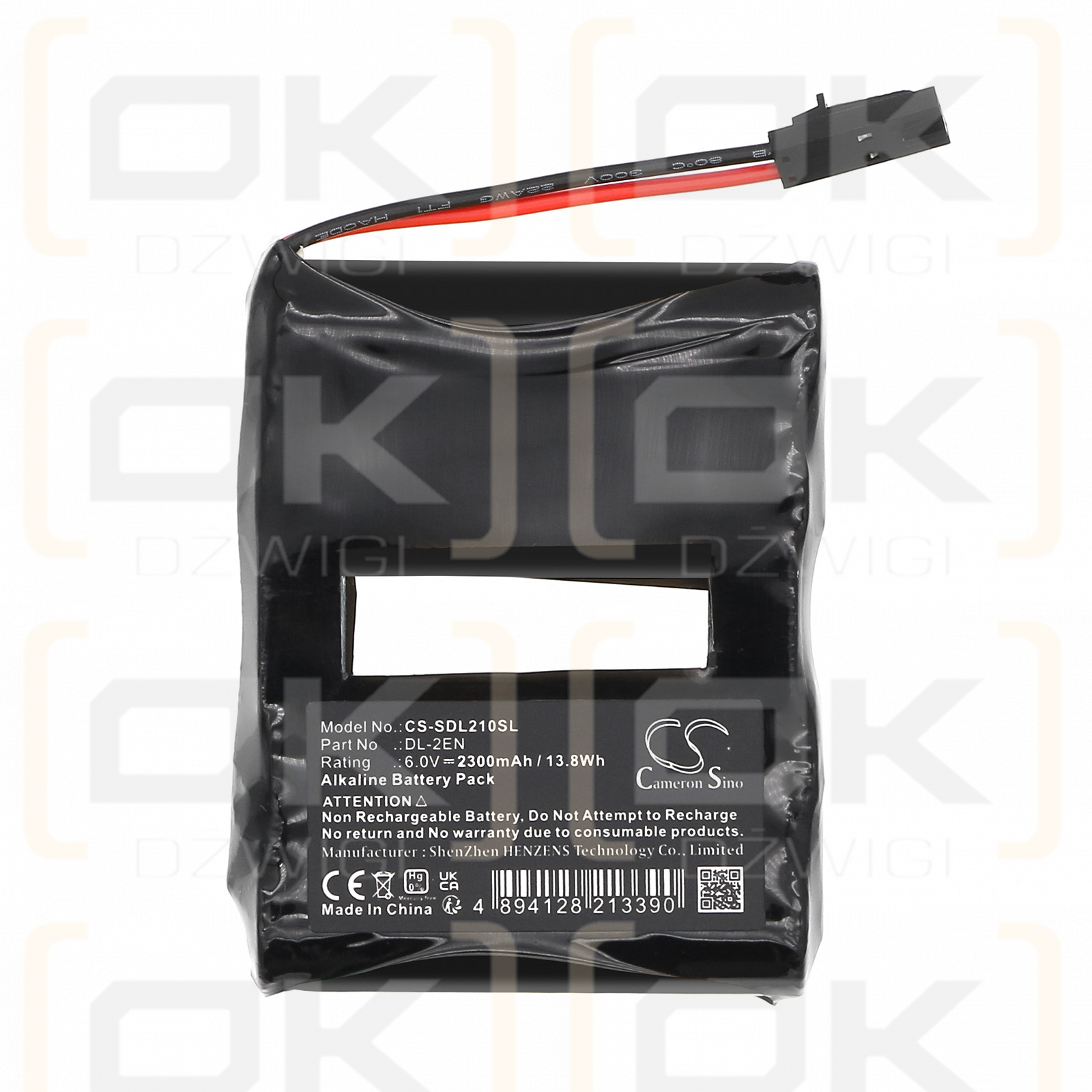 DoorLock / DL-2EN 2300mAh Alkaline 6.0V (Cameron Sino)