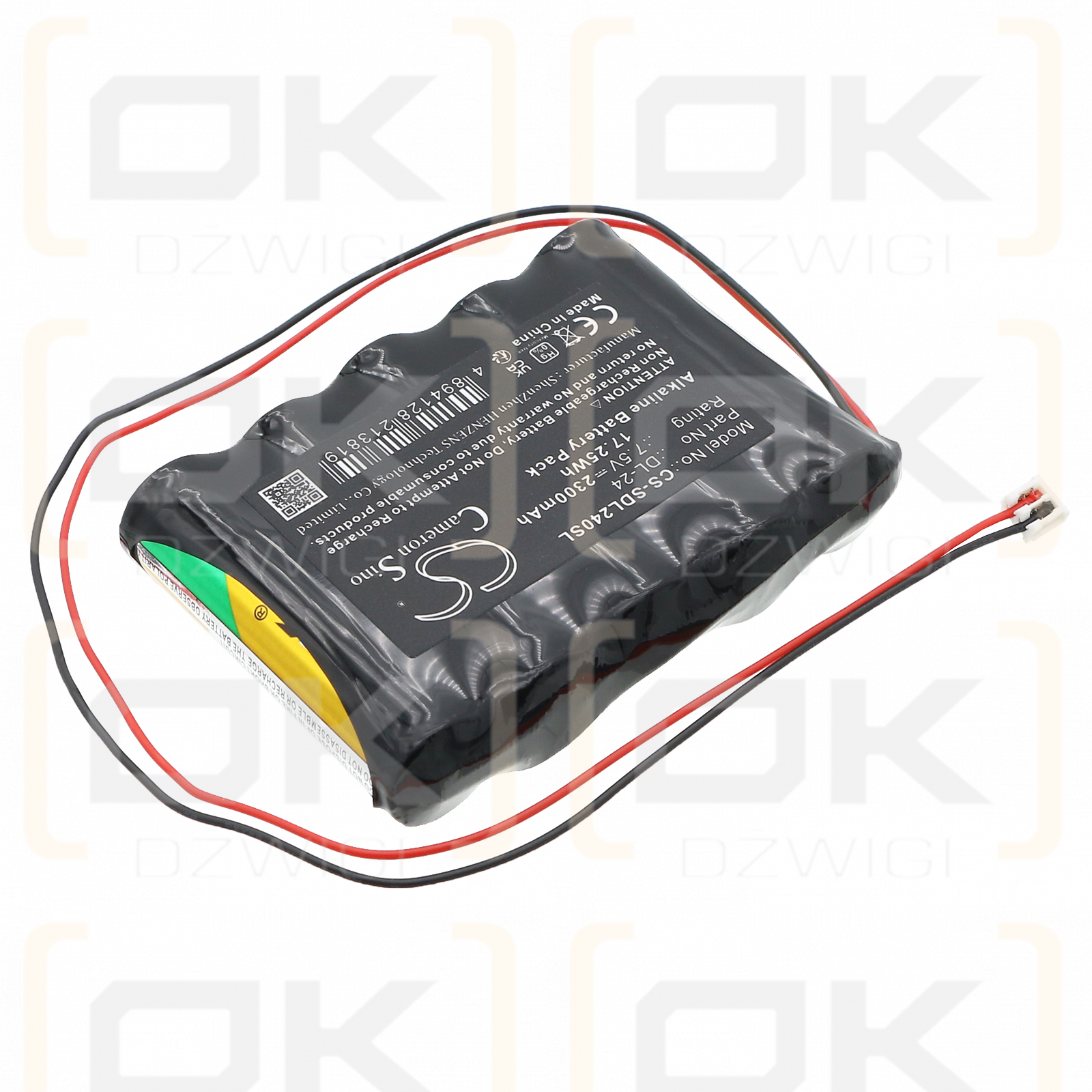Türschloss DL-24 2300 mAh Alkaline 7,5 V (Cameron Sino)