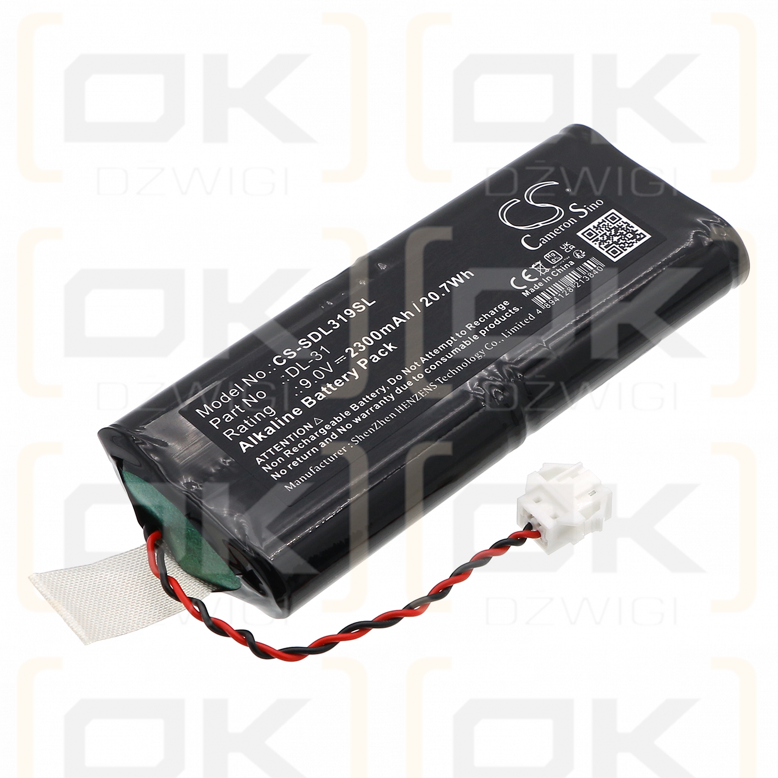 DoorLock HTL18 2300mAh Alkaline 9.0V (Cameron Sino)