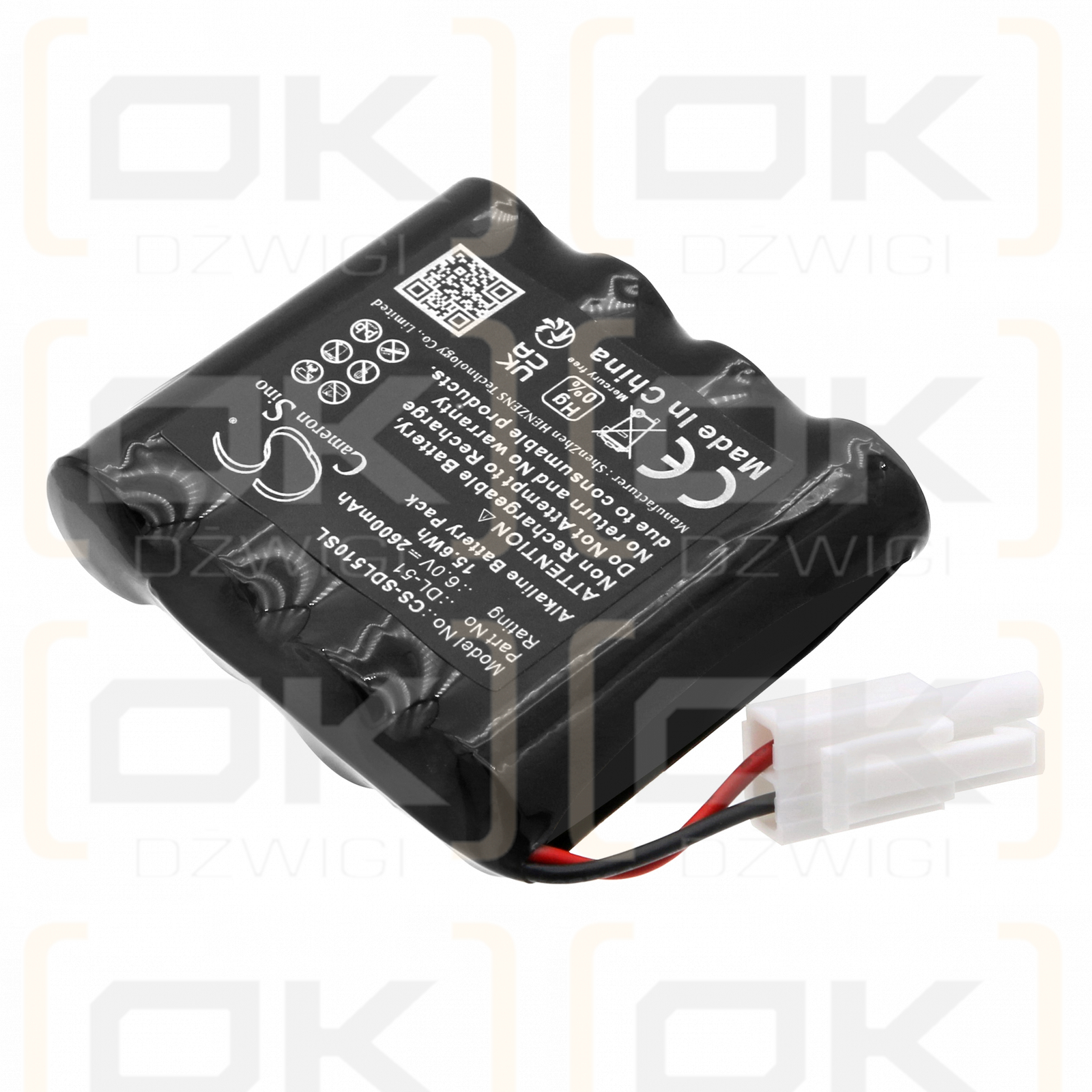 SAG Megalock / 3850000.020.000 2600mAh Alkaline 6.0V (Cameron Sino)