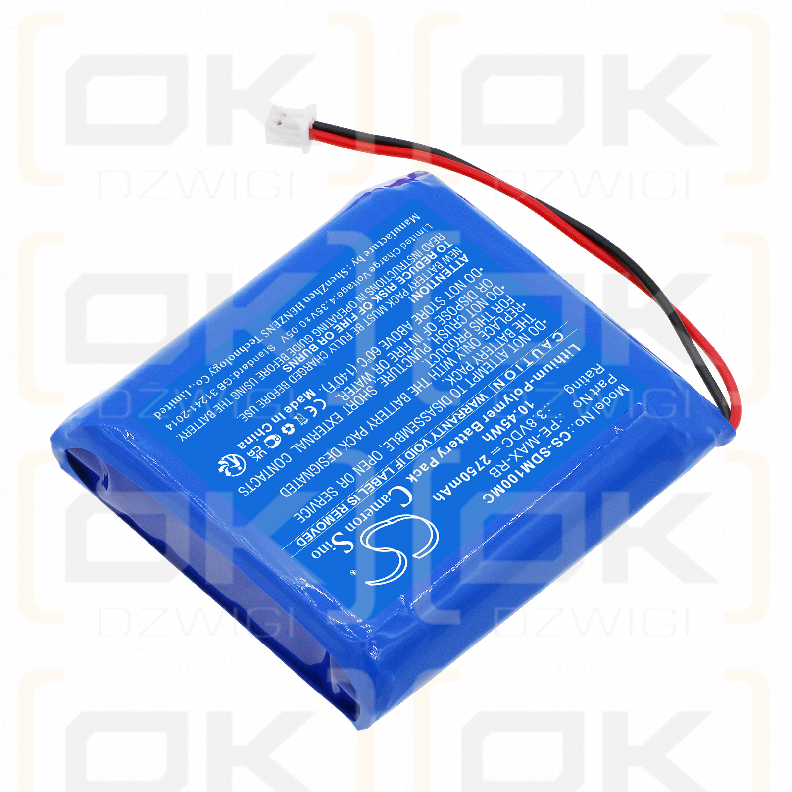 PatrolEyes PE-EDGE / PE-MAX-RB 2750mAh Li-Polímero 3.8V (Cameron Sino)