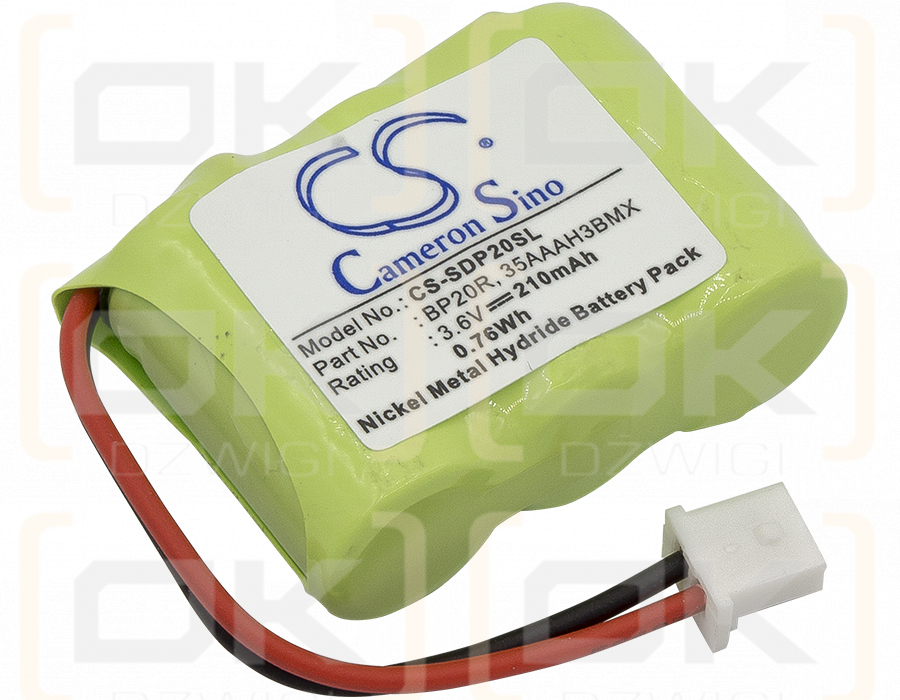 Dogtra DA009 / BP20R 210mAh Ni-MH 3.6V (Cameron Sino)