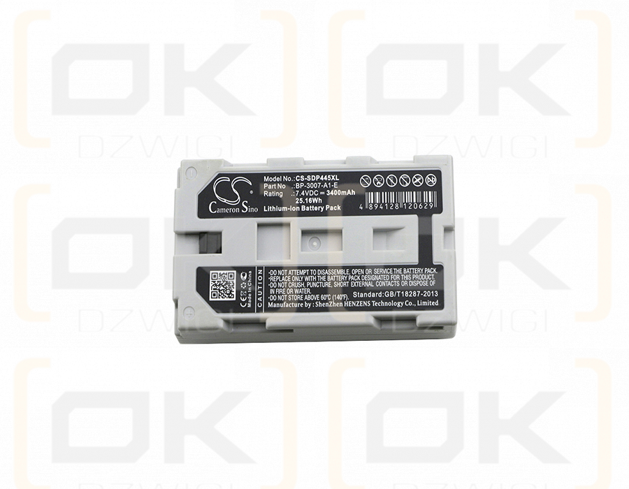 Seiko DPU-3445 / BP-3007-A1-E 3400 mAh Li-Ion 7,4 V (Cameron Sino)