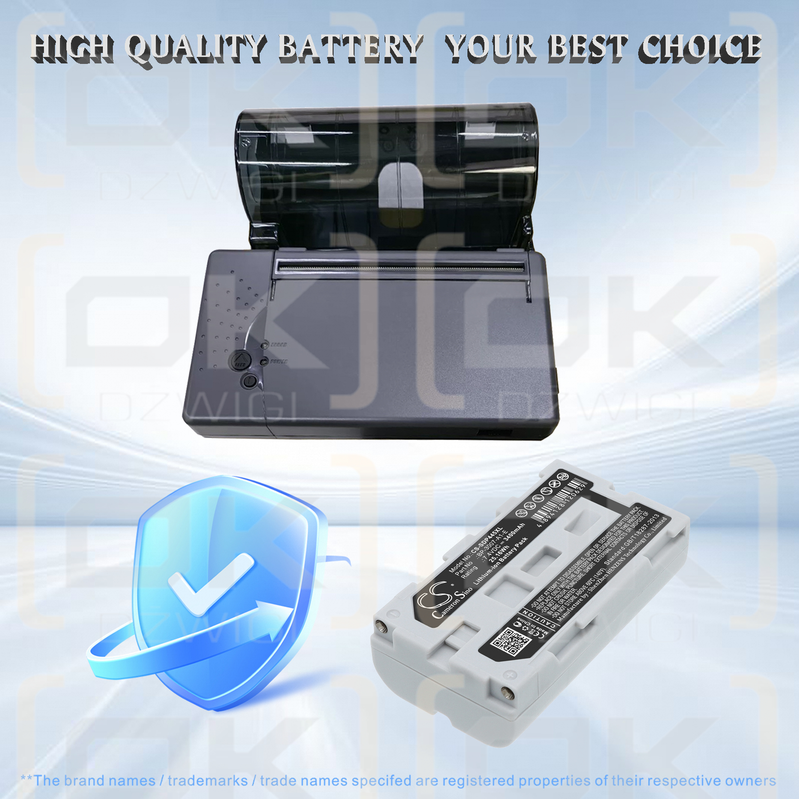 Seiko DPU-3445 / BP-3007-A1-E 3400 mAh Li-Ion 7,4 V (Cameron Sino)