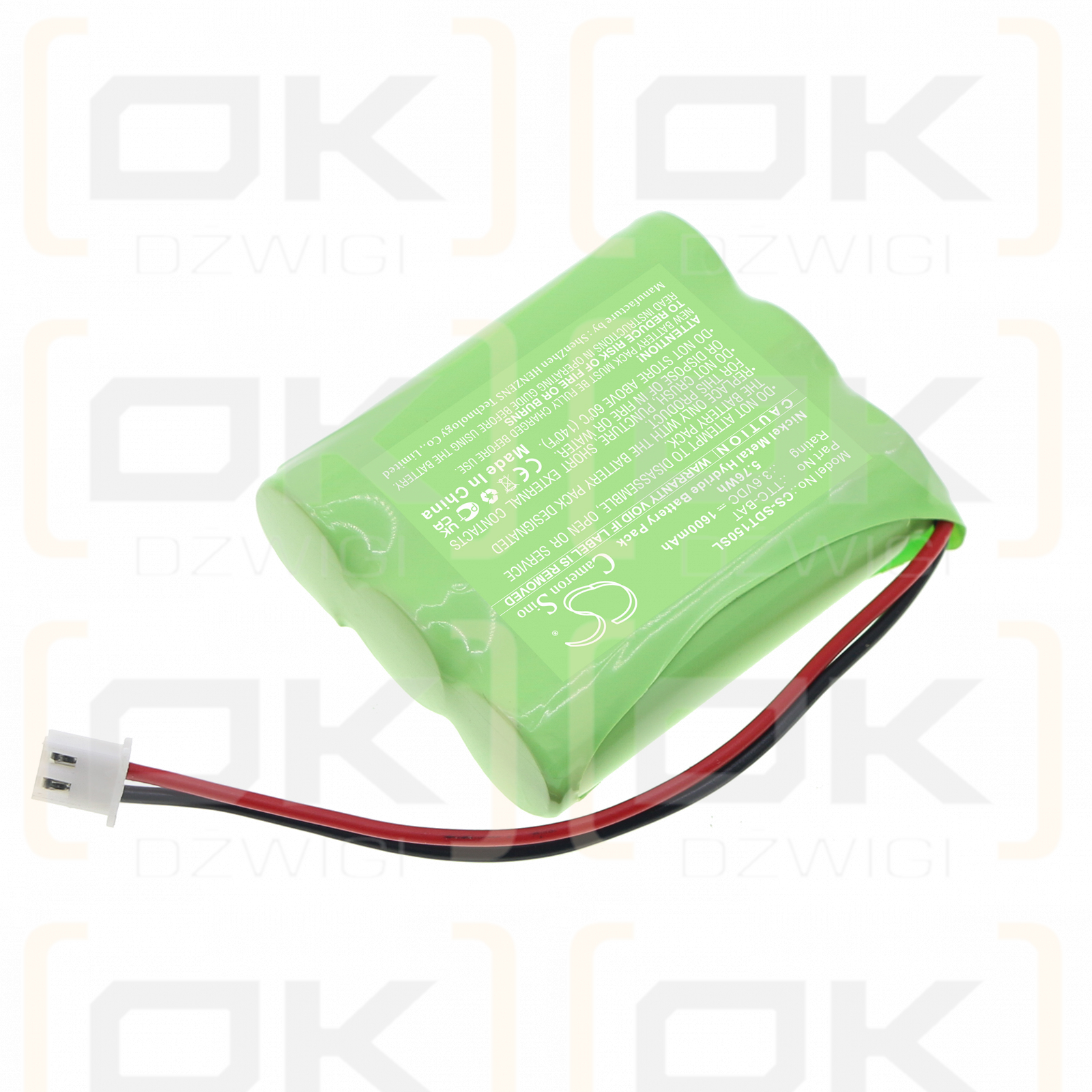 Shimpo TTC-1-5N / TTC-BAT 1600mAh Ni-MH 3.6V (Cameron Sino)