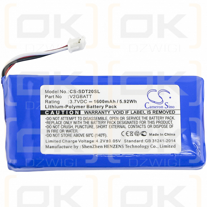 SportDOG TEK-V2LT/V2GBATT 1600мАч литий-полимерный 3,7В (Cameron Sino)