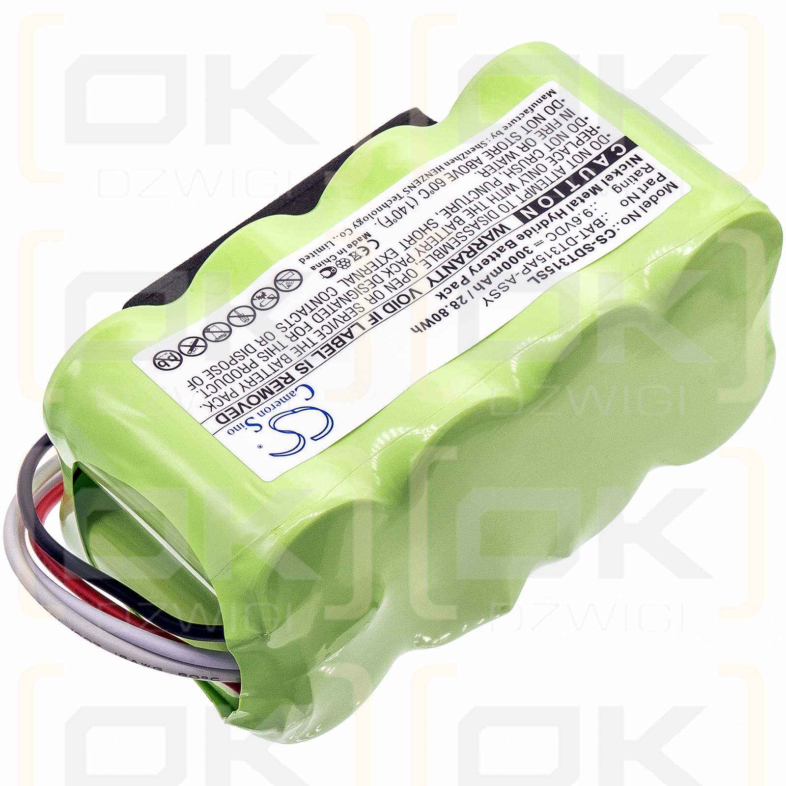 Shimpo DT-315A Stroboscope / BAT-DT315AP-ASSY 3000mAh Ni-MH 9.6V (Cameron Sino)