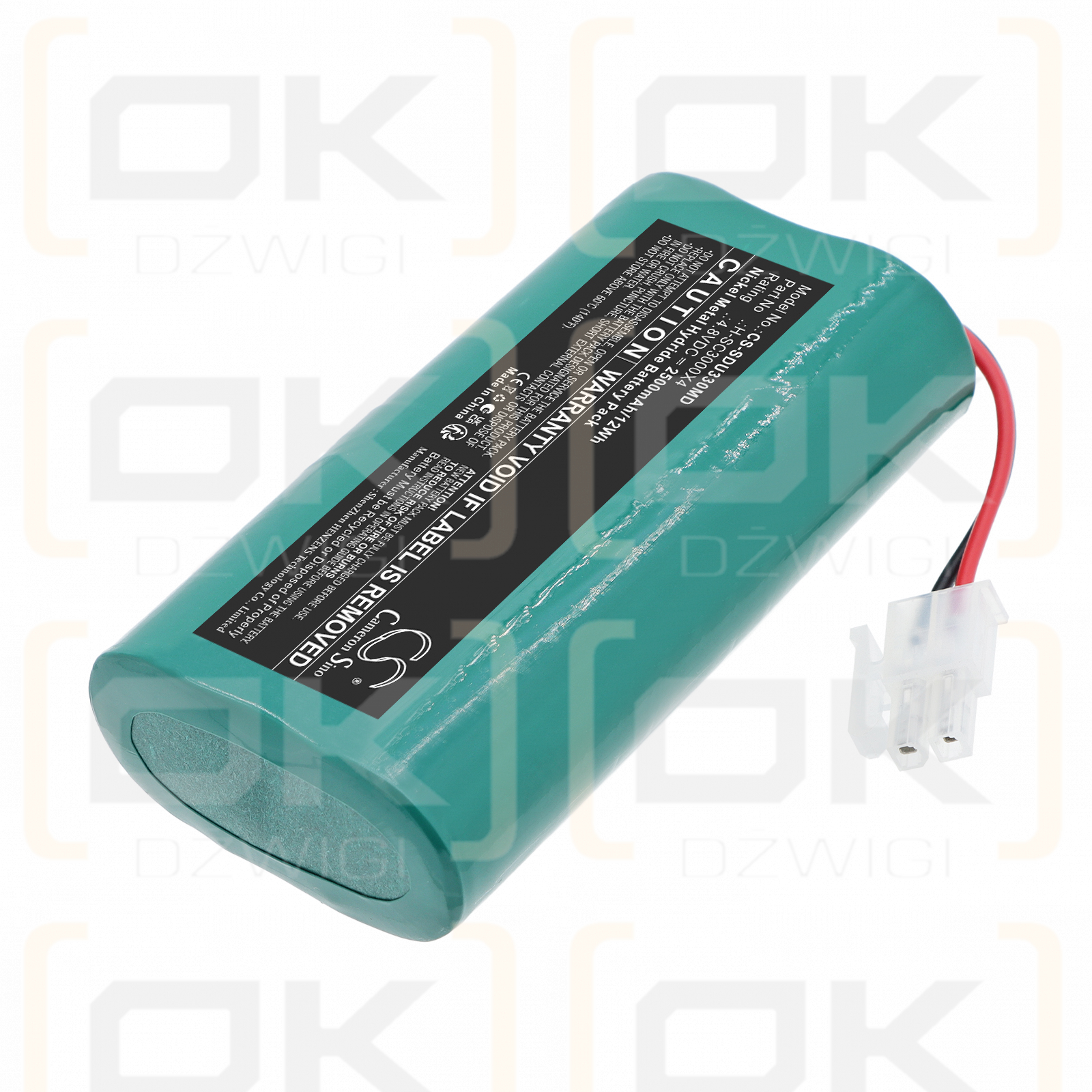 Сменный аккумулятор для Sanyo U33V / H-SC3000X4 2500mAh Ni-MH 4.8V (Cameron Sino)