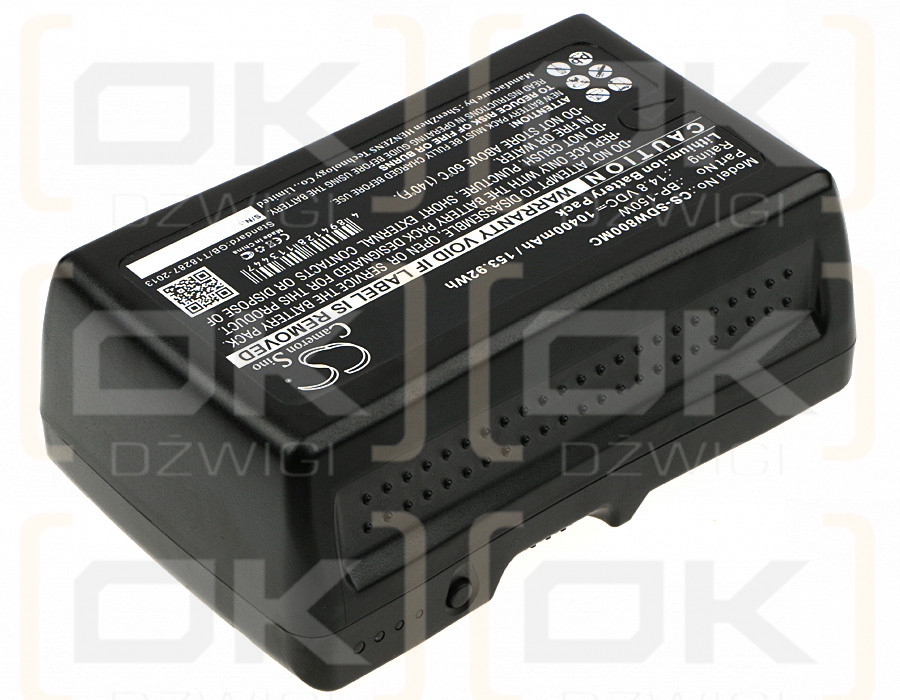 Sony V-Lock / BP-150W 10400mAh Li-ion 14.8V (Cameron Sino)