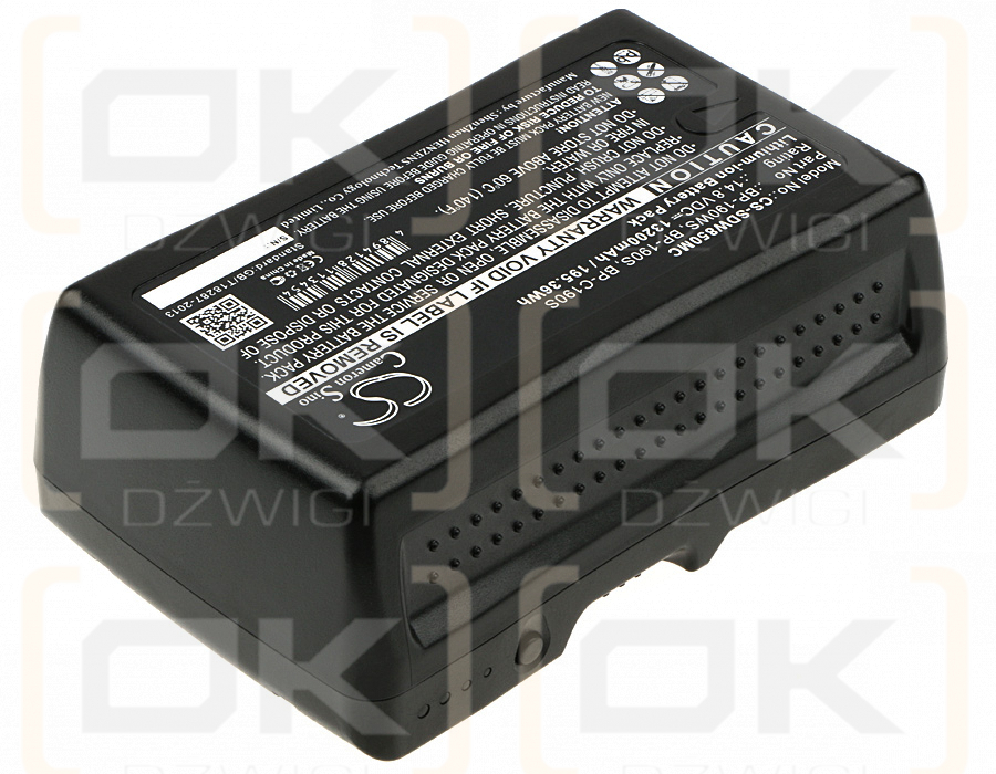 Sony V-Lock / BP-190WS 13200mAh Li-ion 14.8V (Cameron Sino)