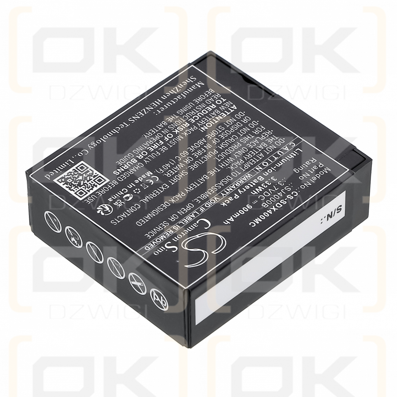 FOREVER SC-400 / S009 900mAh Li-ion 3.7V (Cameron Sino)