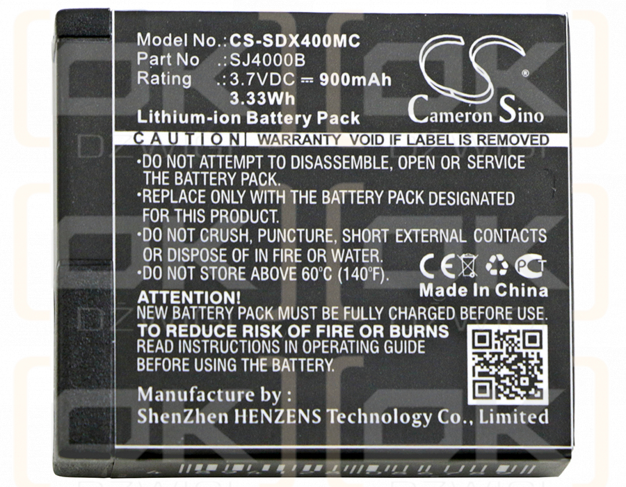 PARA SIEMPRE SC-400 / S009 900mAh Li-ion 3.7V (Cameron Sino)