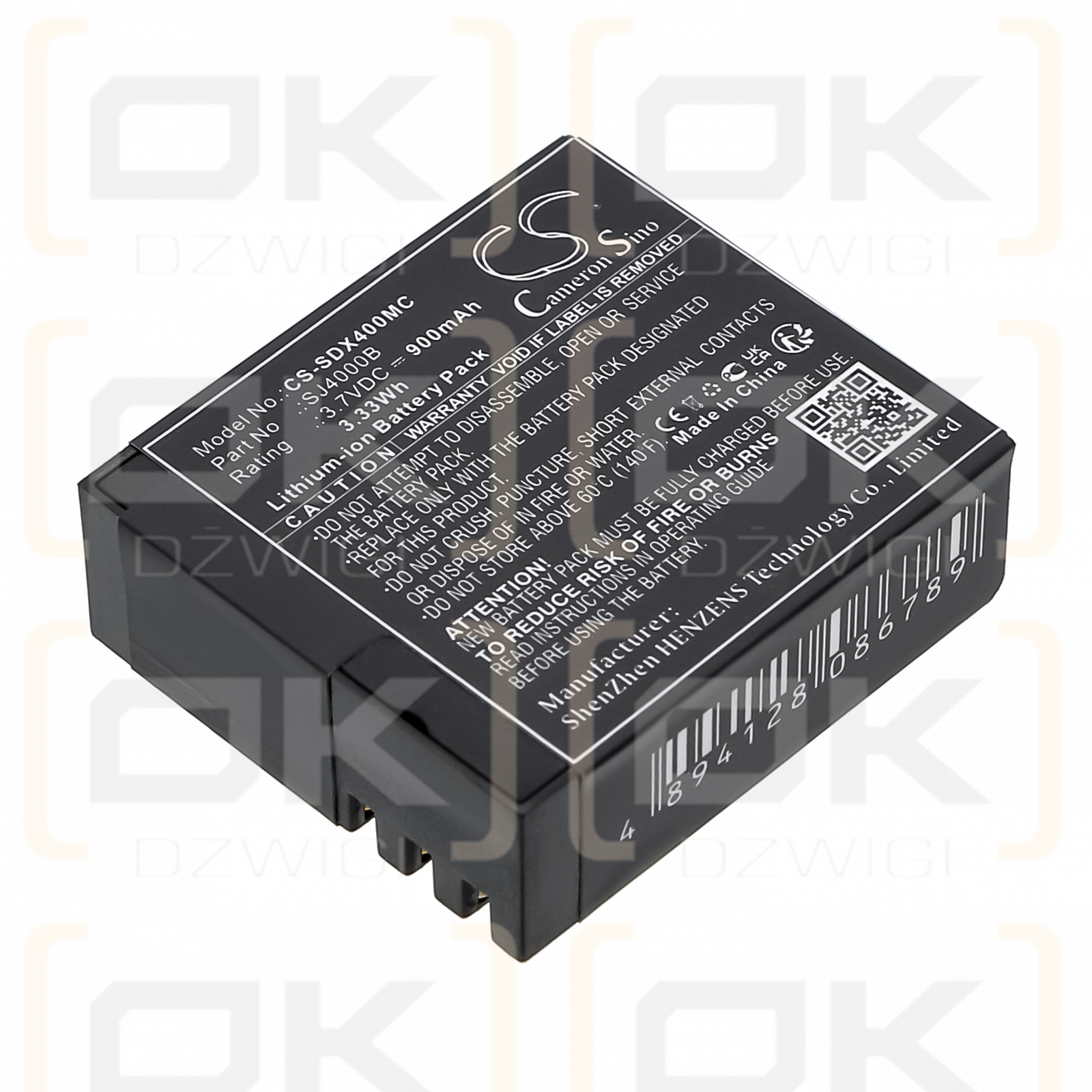 FOREVER SC-400 / S009 900mAh Li-ion 3.7V (Cameron Sino)