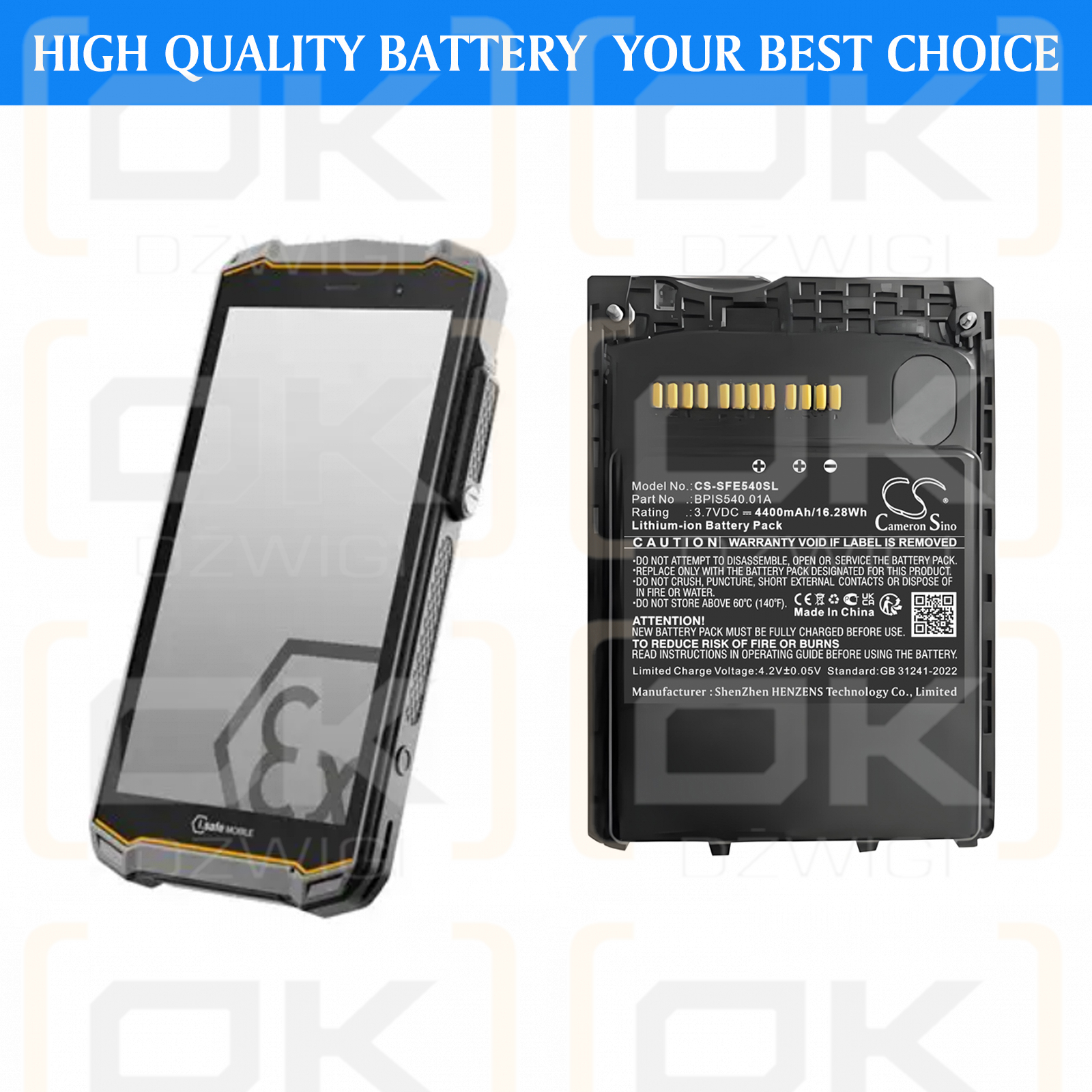 i.safe Mobile IS540.M1 D1 / BPIS540.01A 4400 mAh Li-ion 3.7 V (Cameron Sino)