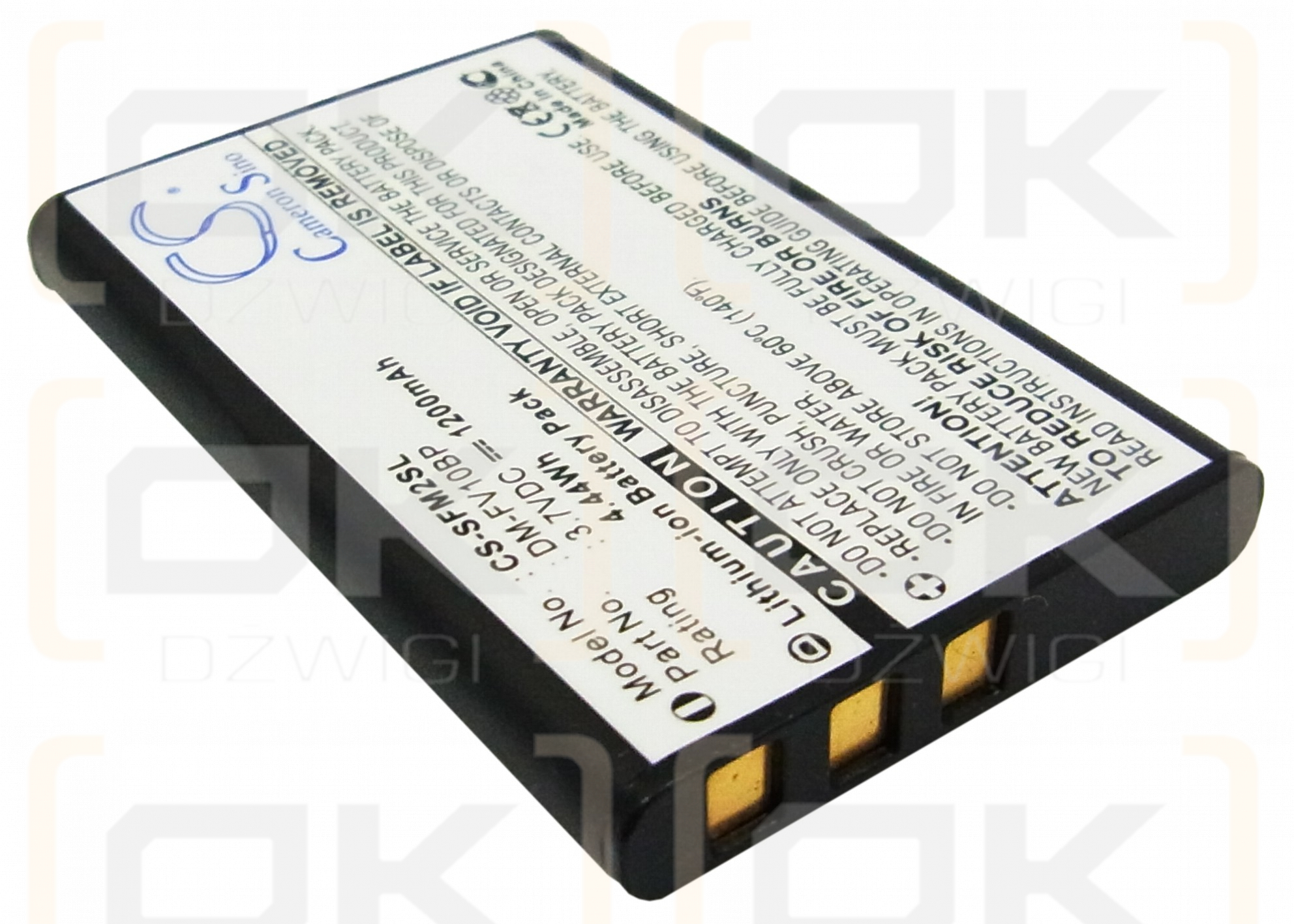 JNC Multimedia SSF-M20 / DM-FV10BP 1200mAh Li-ion 3.7V (Cameron Sino)