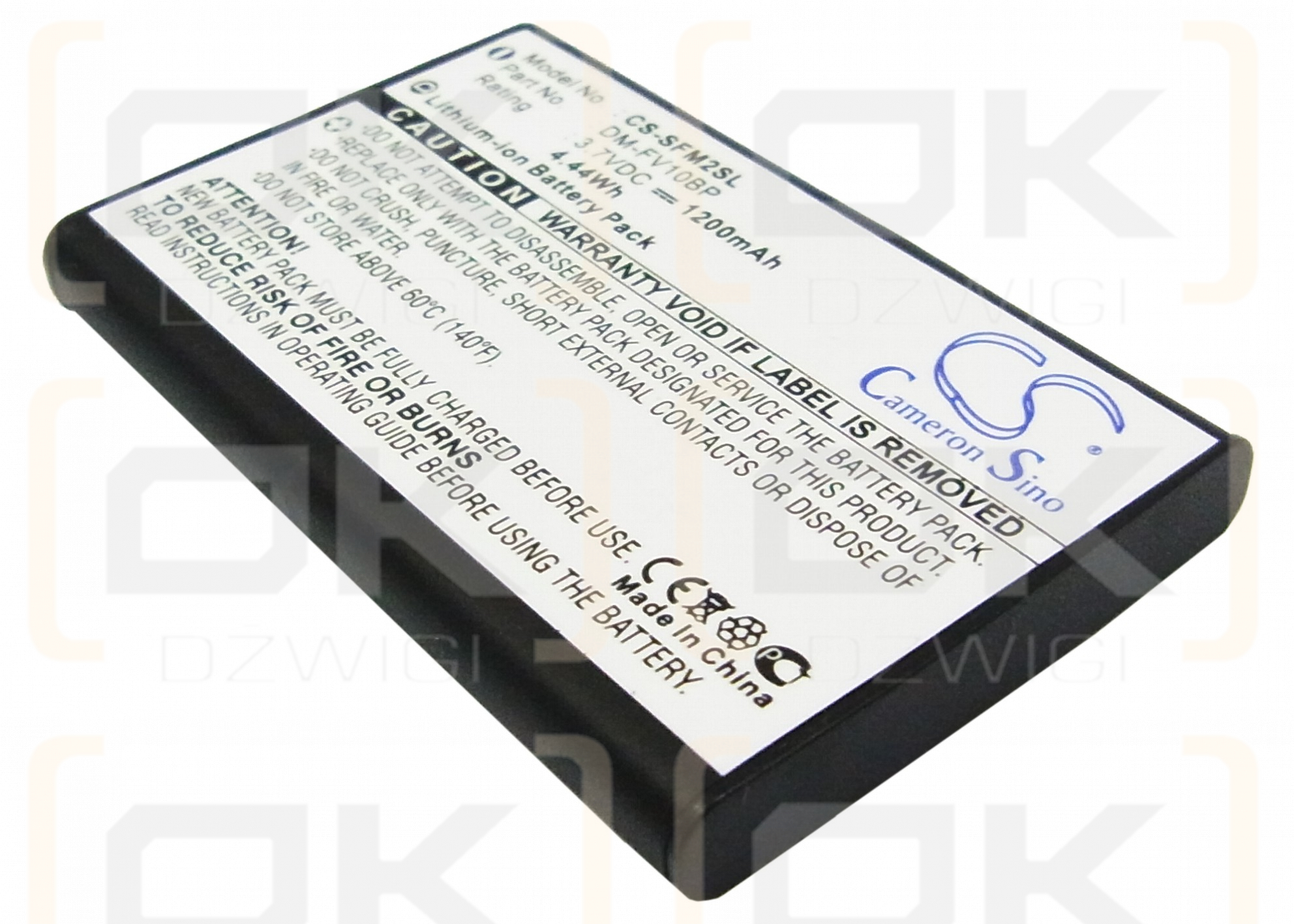 JNC Multimedia SSF-M20 / DM-FV10BP 1200mAh Li-ion 3.7V (Cameron Sino)