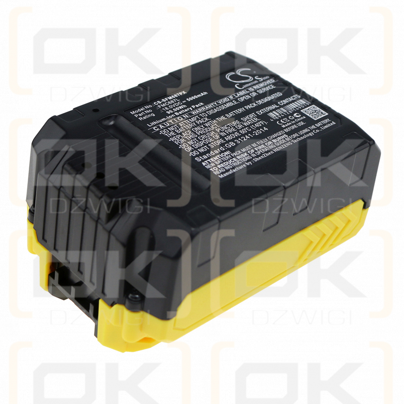 Stanley FMC698B / FMC687L 5000 mAh Li-Ion 18,0 V (Cameron Sino)