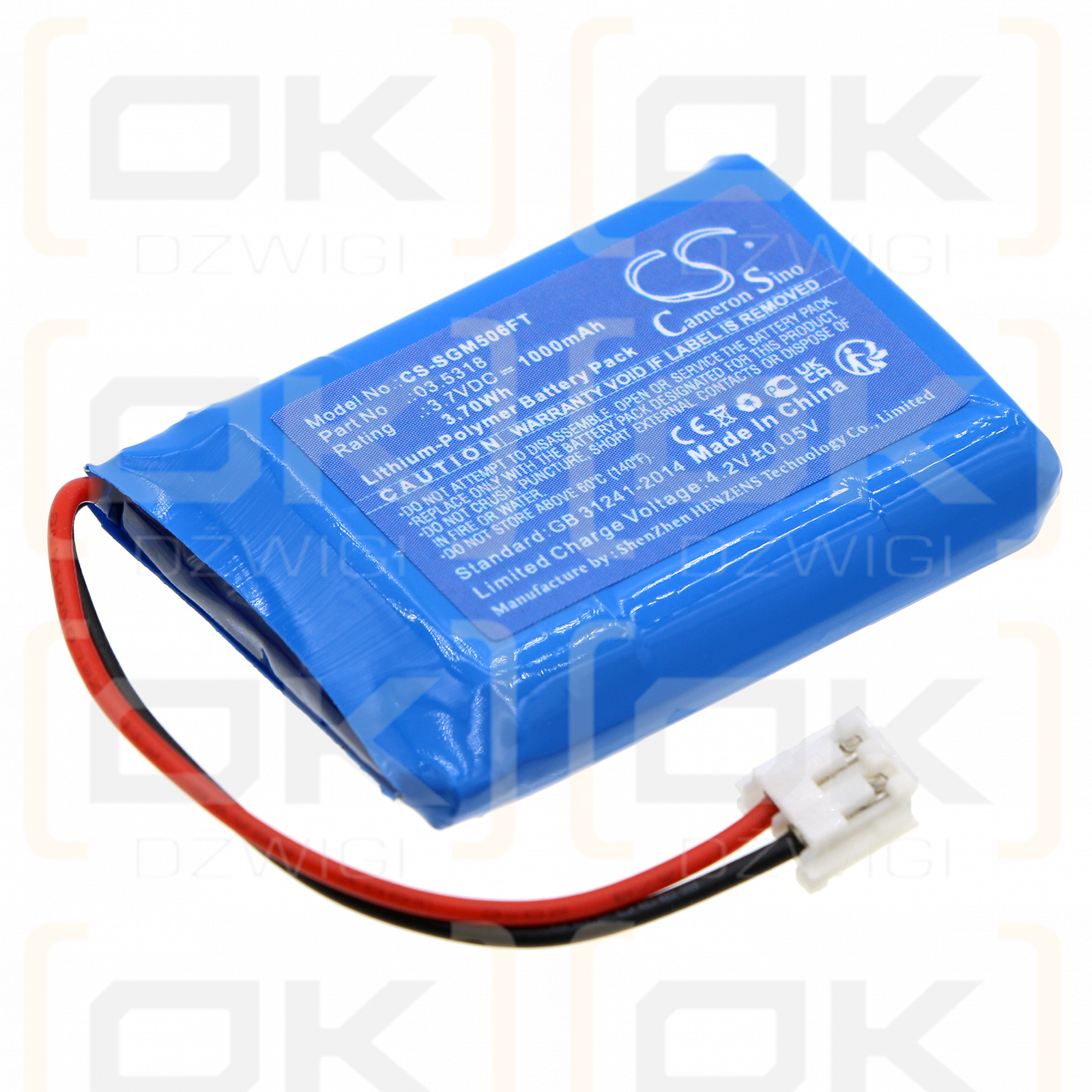 SCANGRIP 03.5060 / 03.5318 1000mAh Li-Polímero 3.7V (Cameron Sino)