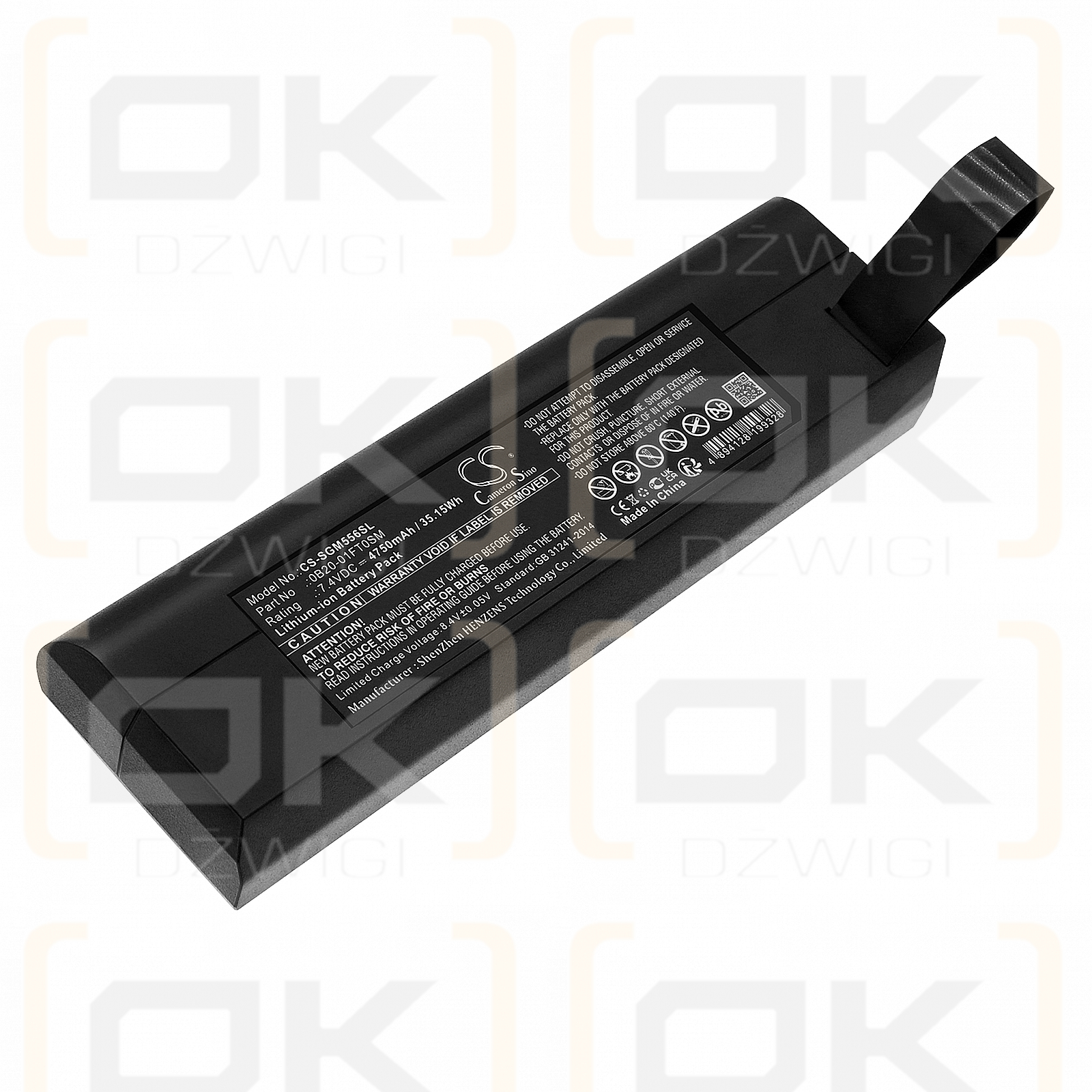 Sagemcom B5566b / 0B20-01FT0SM 4750 mAh Li-Ion 7,4 V (Cameron Sino)