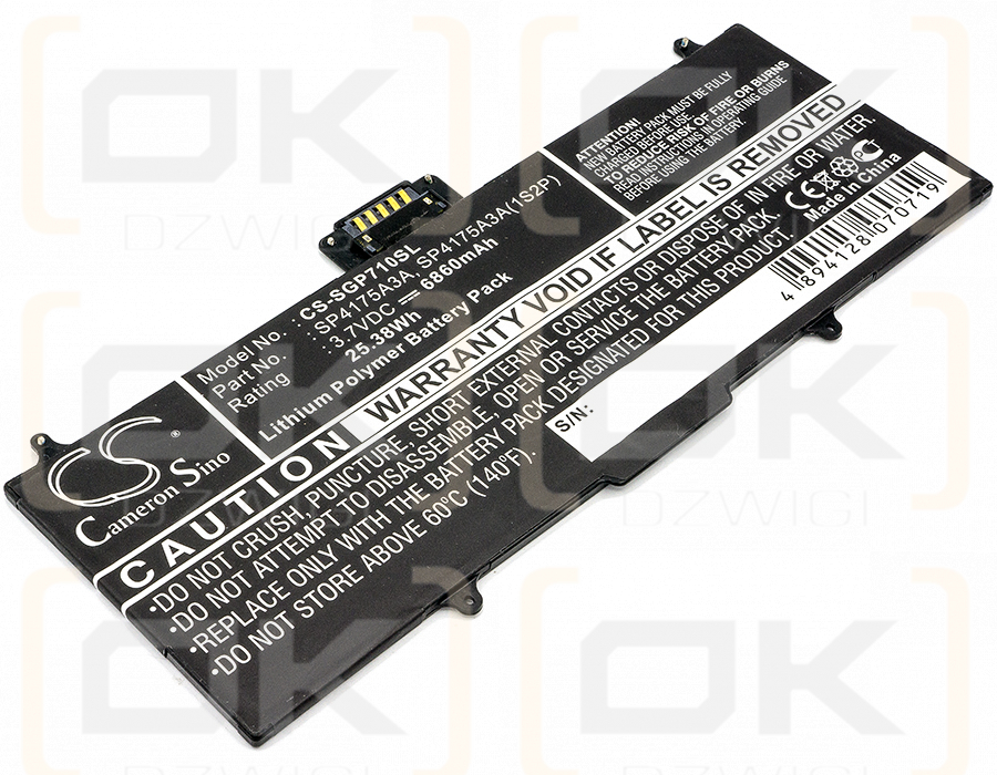 Samsung GT-P7100 / SP4175A3A 6860 mAh Li-Polímero 3.7 V (Cameron Sino)