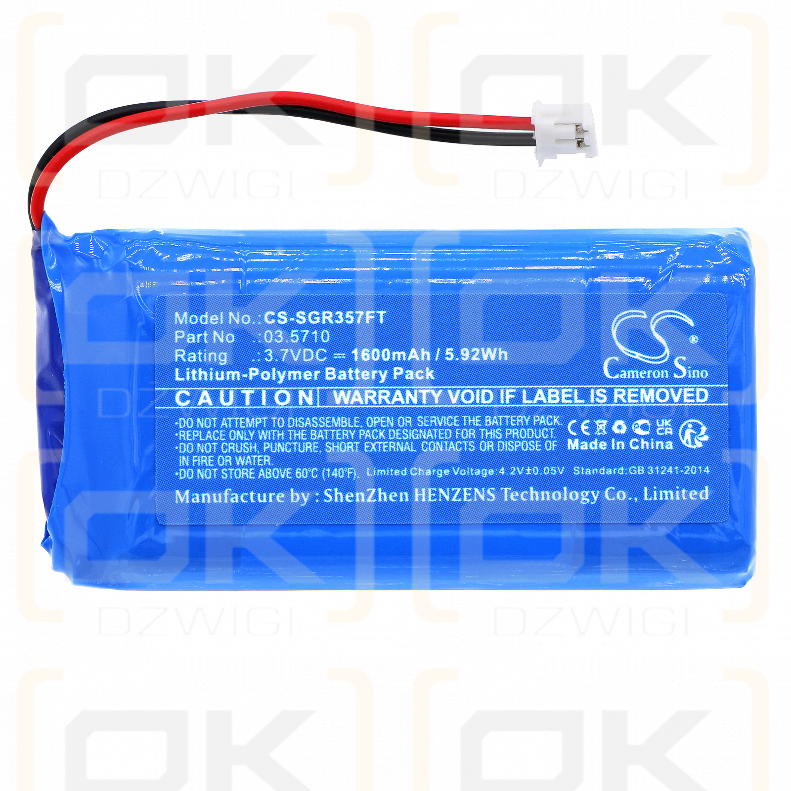 SCANGRIP 03.5404 / 03.5710 1600 mAh Li-Polymer 3,7 V (Cameron Sino)