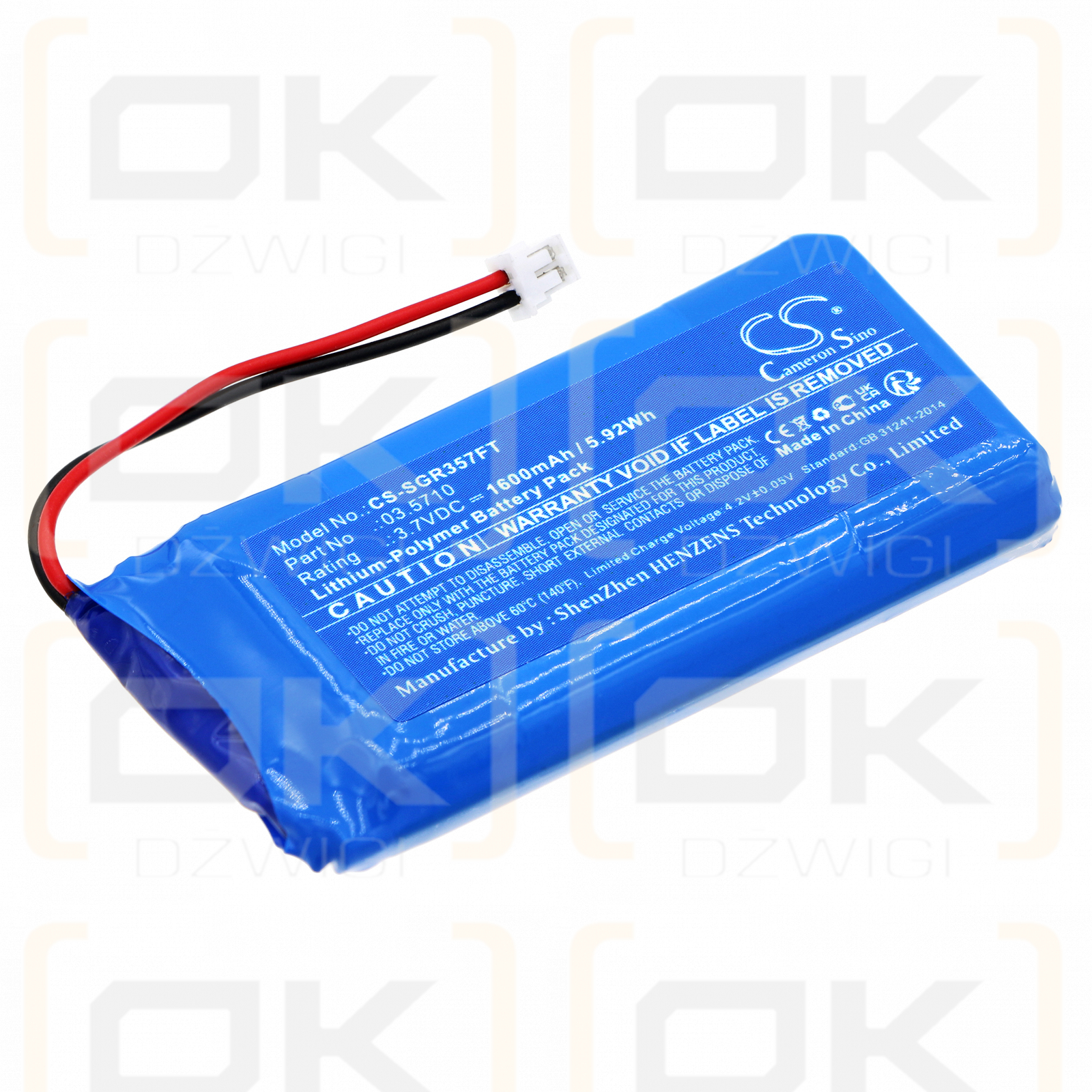 SCANGRIP 03.5404 / 03.5710 1600 mAh Li-Polymer 3,7 V (Cameron Sino)