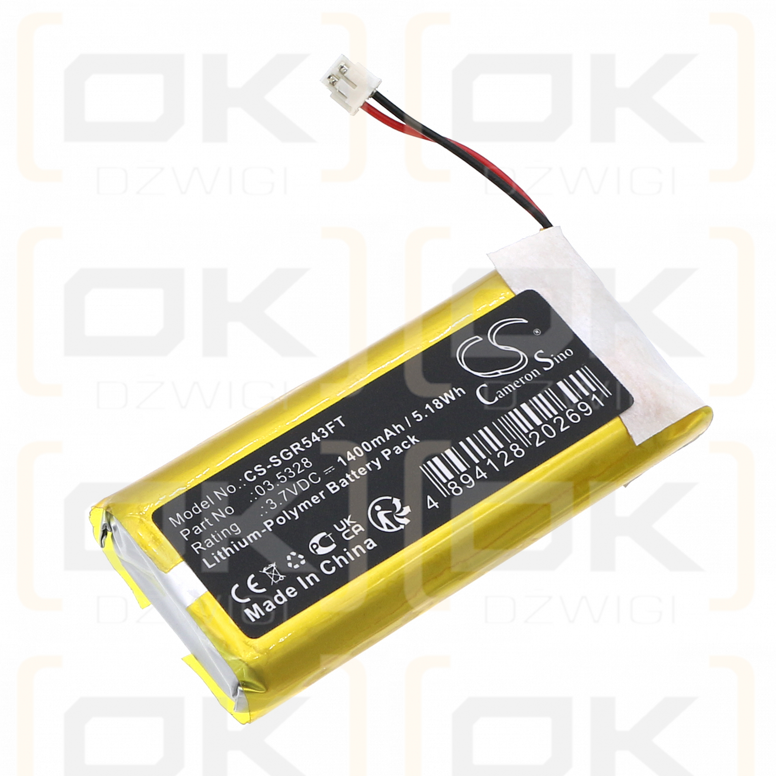 SCANGRIP 03.5438 / 03.5328 1400mAh Li-Polímero 3.7V (Cameron Sino)