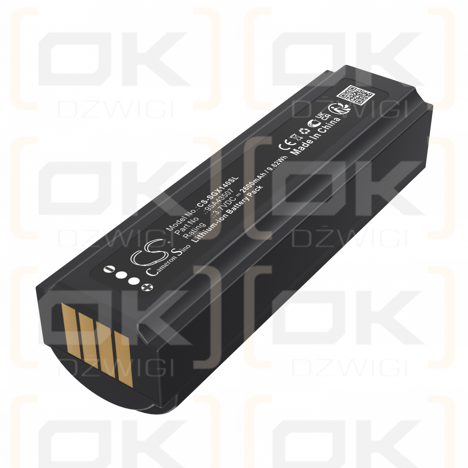 SHURE GLXD2+ Drahtloser Handmikrofonsender / 95A43507 2600 mAh Li-Ionen 3,7 V (Cameron Sino)